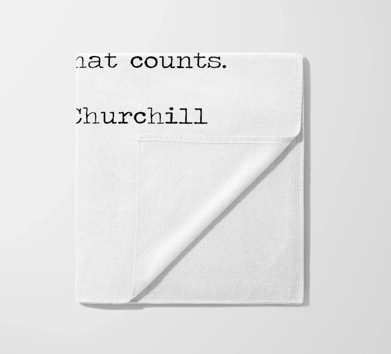 Success if not final, failure is not fatal. Courage quote beach towel by Summer Soul Co. - Quotes