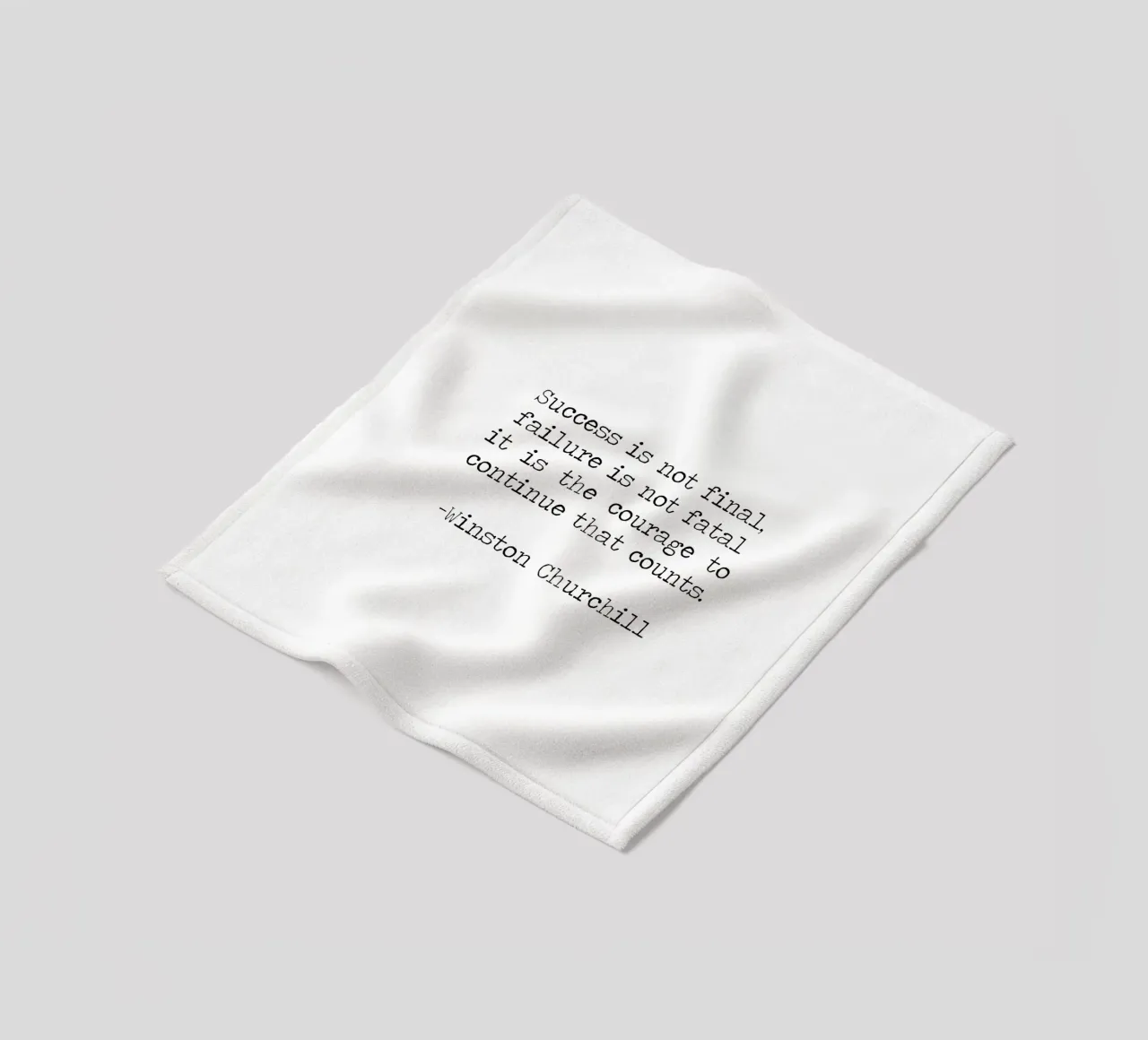 Success if not final, failure is not fatal. Courage quote fleece blanket by Summer Soul Co. - Quotes