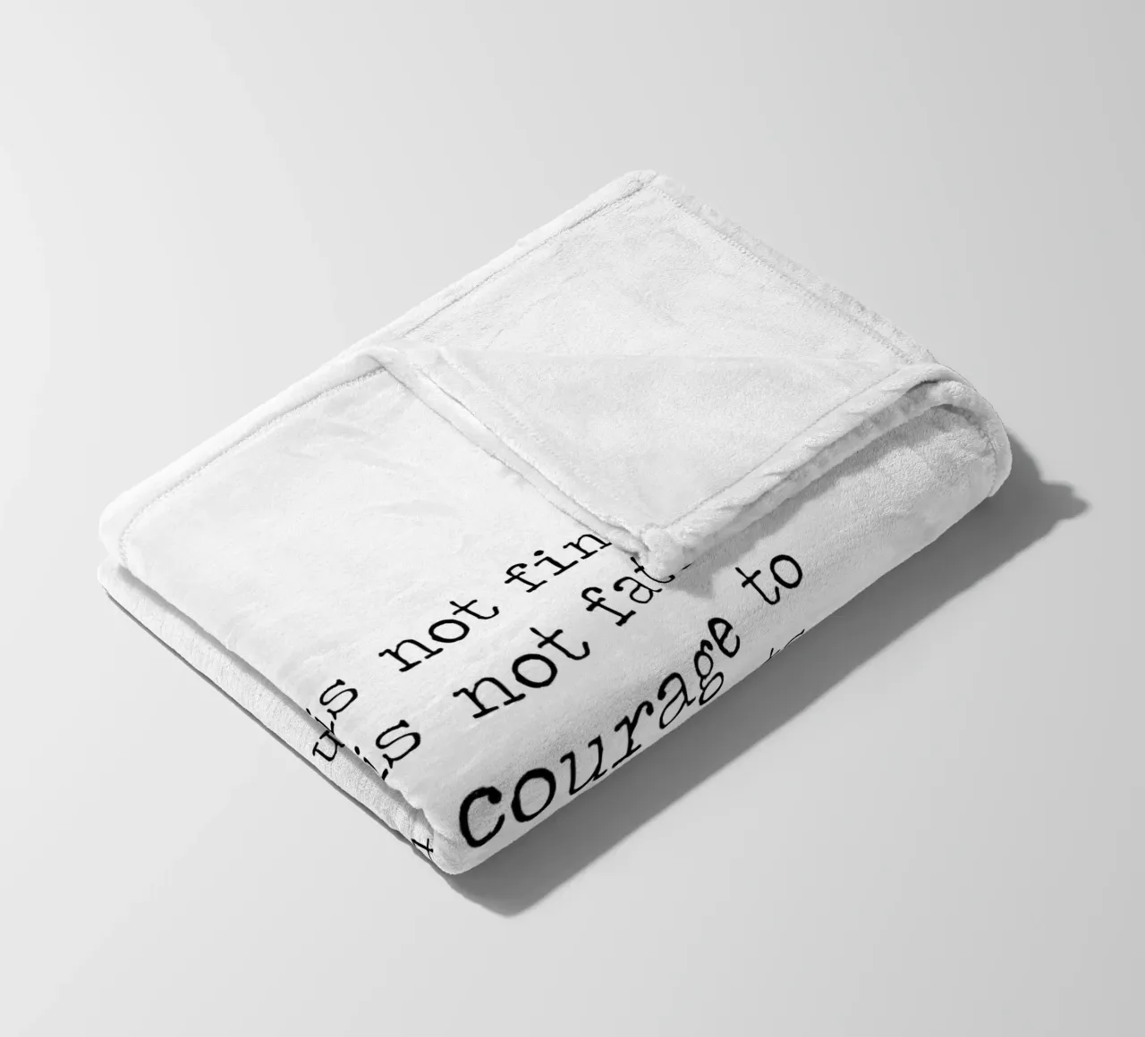 Success if not final, failure is not fatal. Courage quote fleece blanket by Summer Soul Co. - Quotes