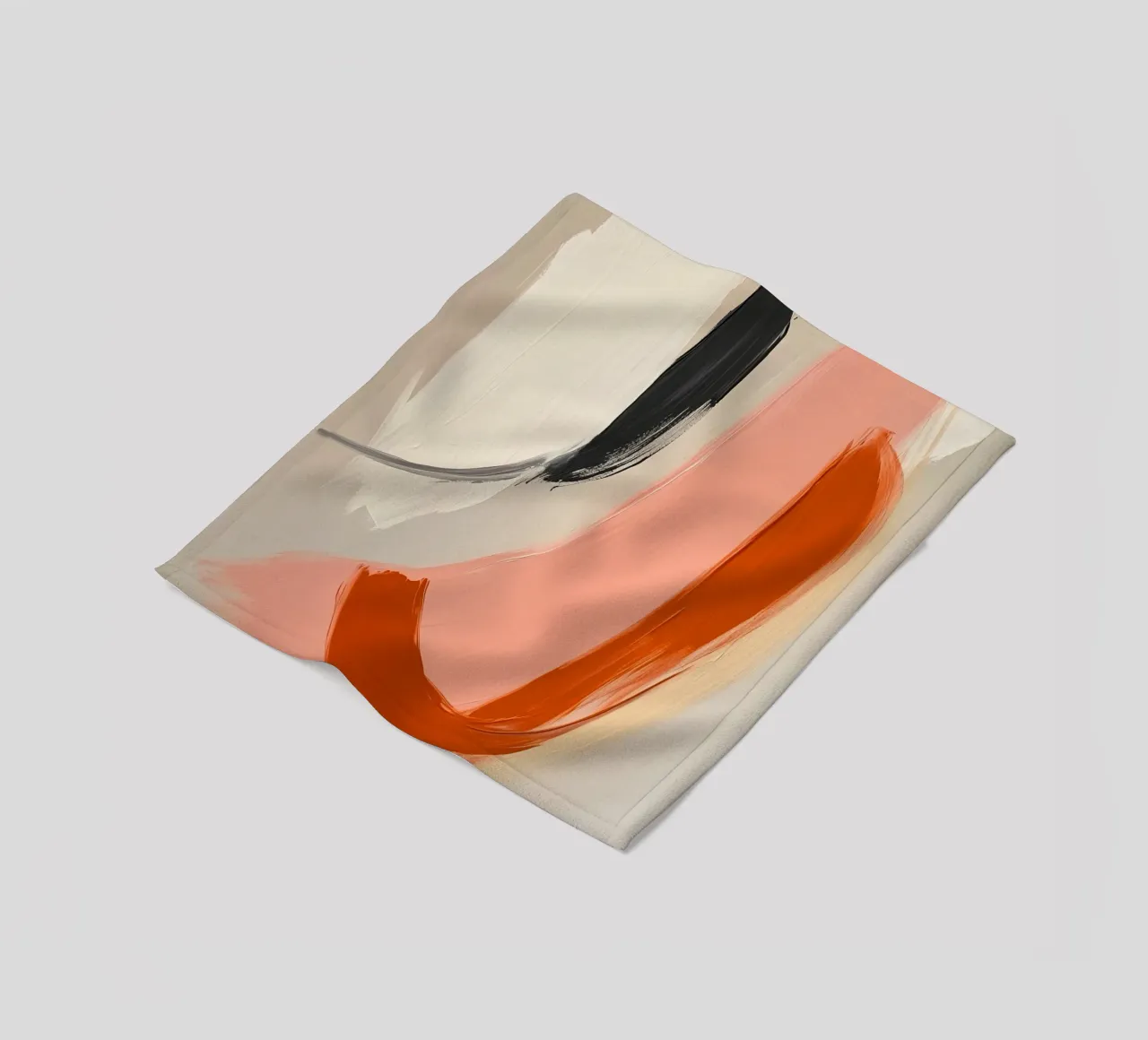 Pennellate astratte coperta in pile da Katja Stehle Design