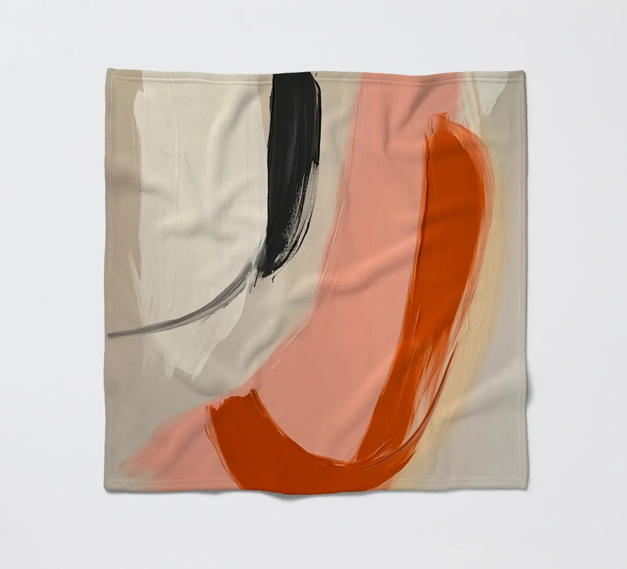 Pennellate astratte coperta in pile da Katja Stehle Design