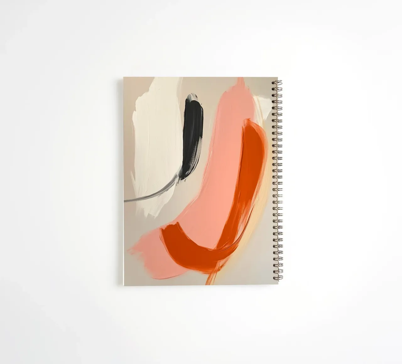 Abstract brushstrokes spiral notebook by Katja Stehle Design