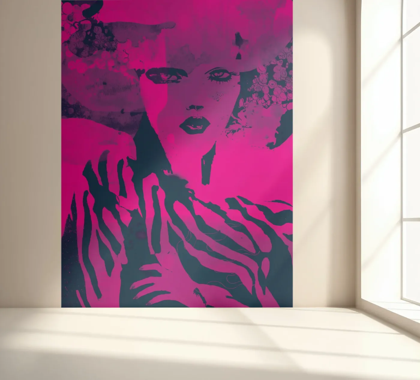 fuchsia fotobehang van Giulio Iurissevich