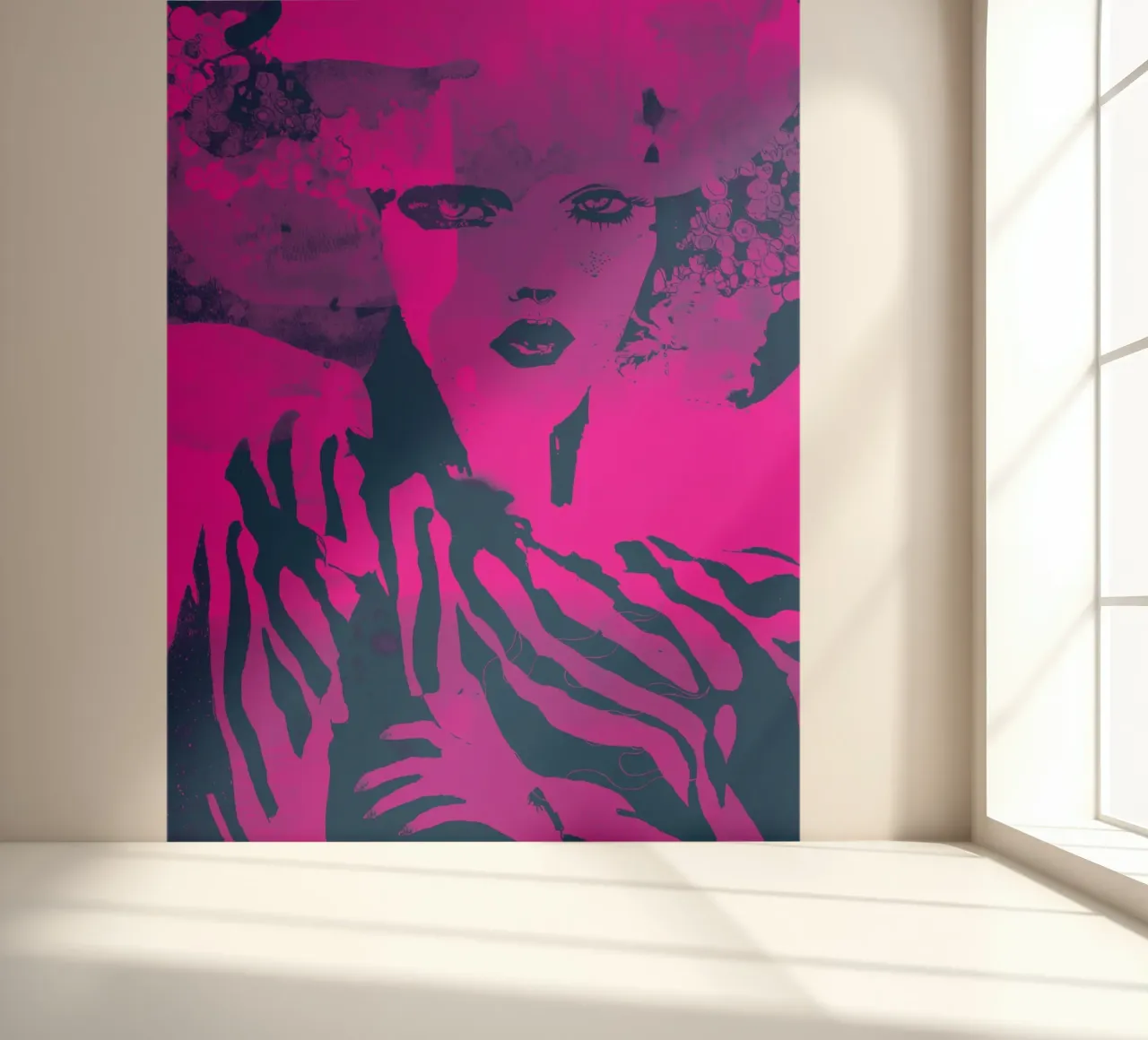 fuchsia fotobehang van Giulio Iurissevich