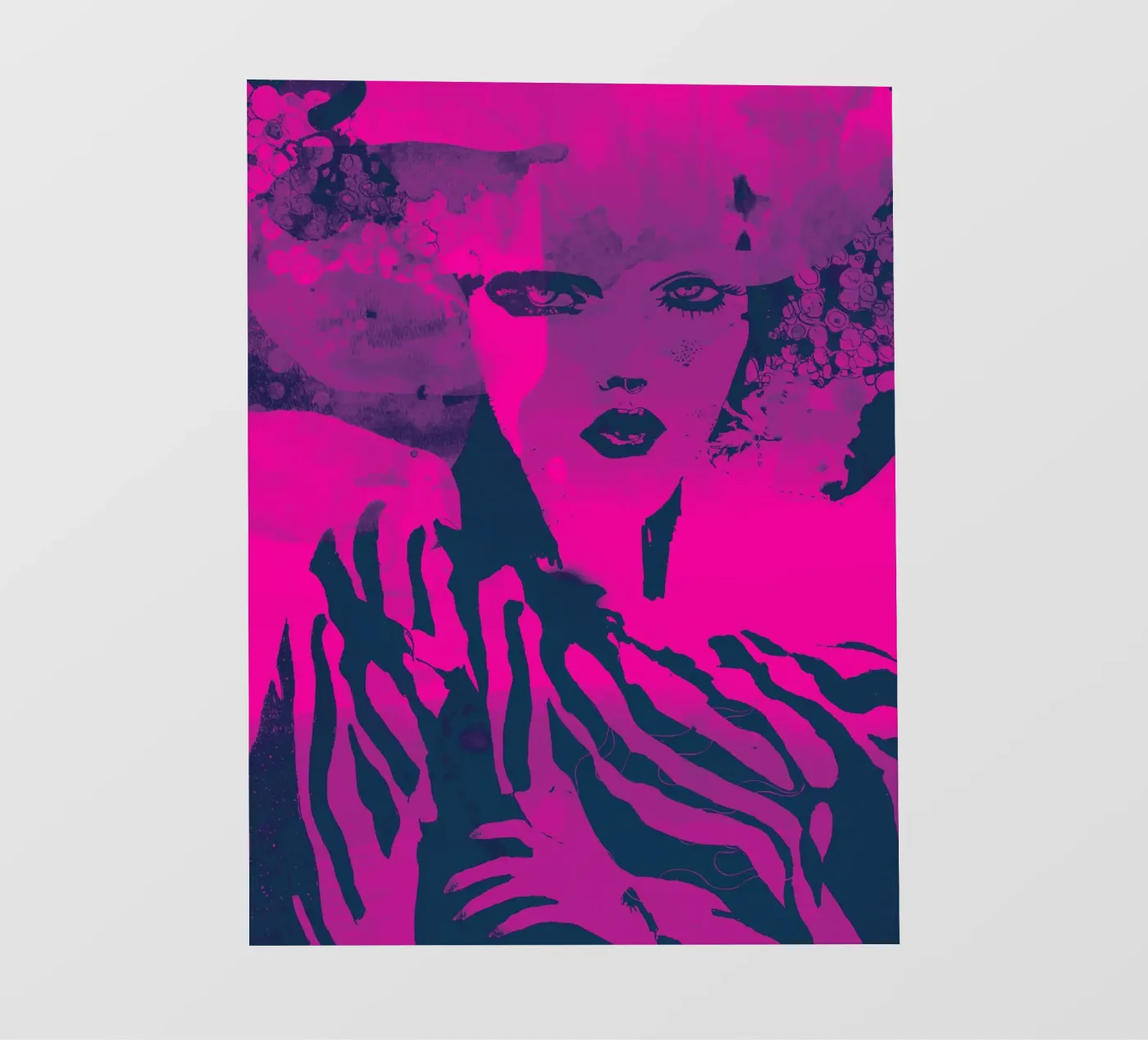 fuchsia fotobehang van Giulio Iurissevich