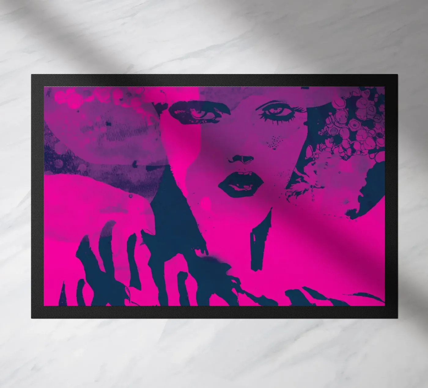 fuchsia doormat by Giulio Iurissevich