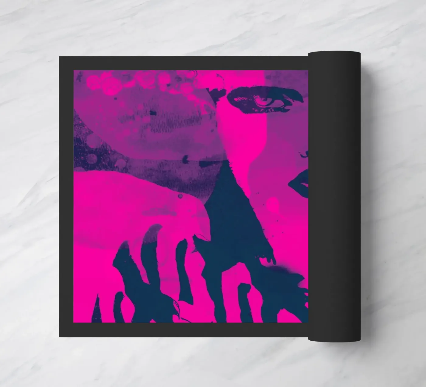 fuchsia doormat by Giulio Iurissevich