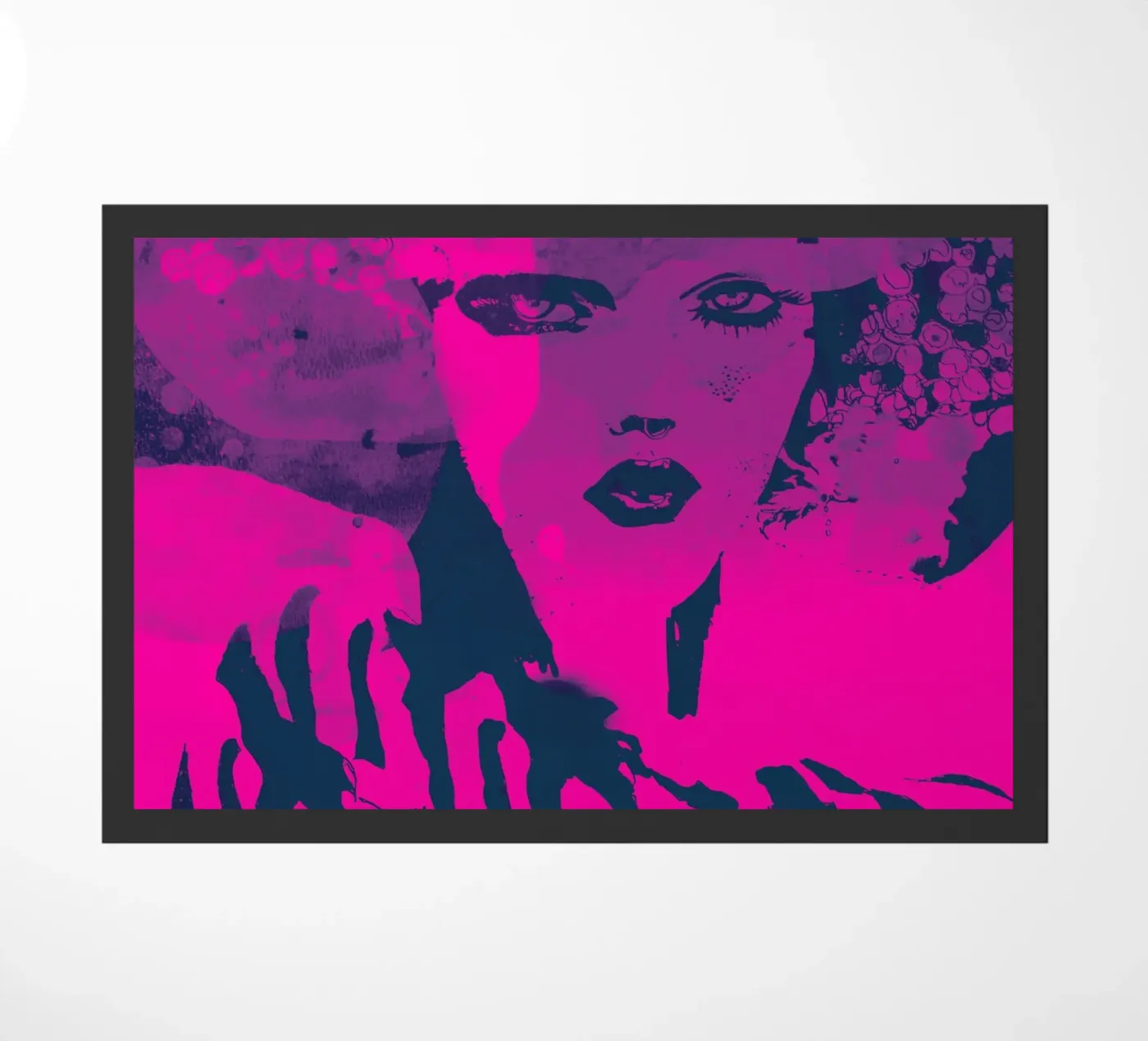 fuchsia doormat by Giulio Iurissevich