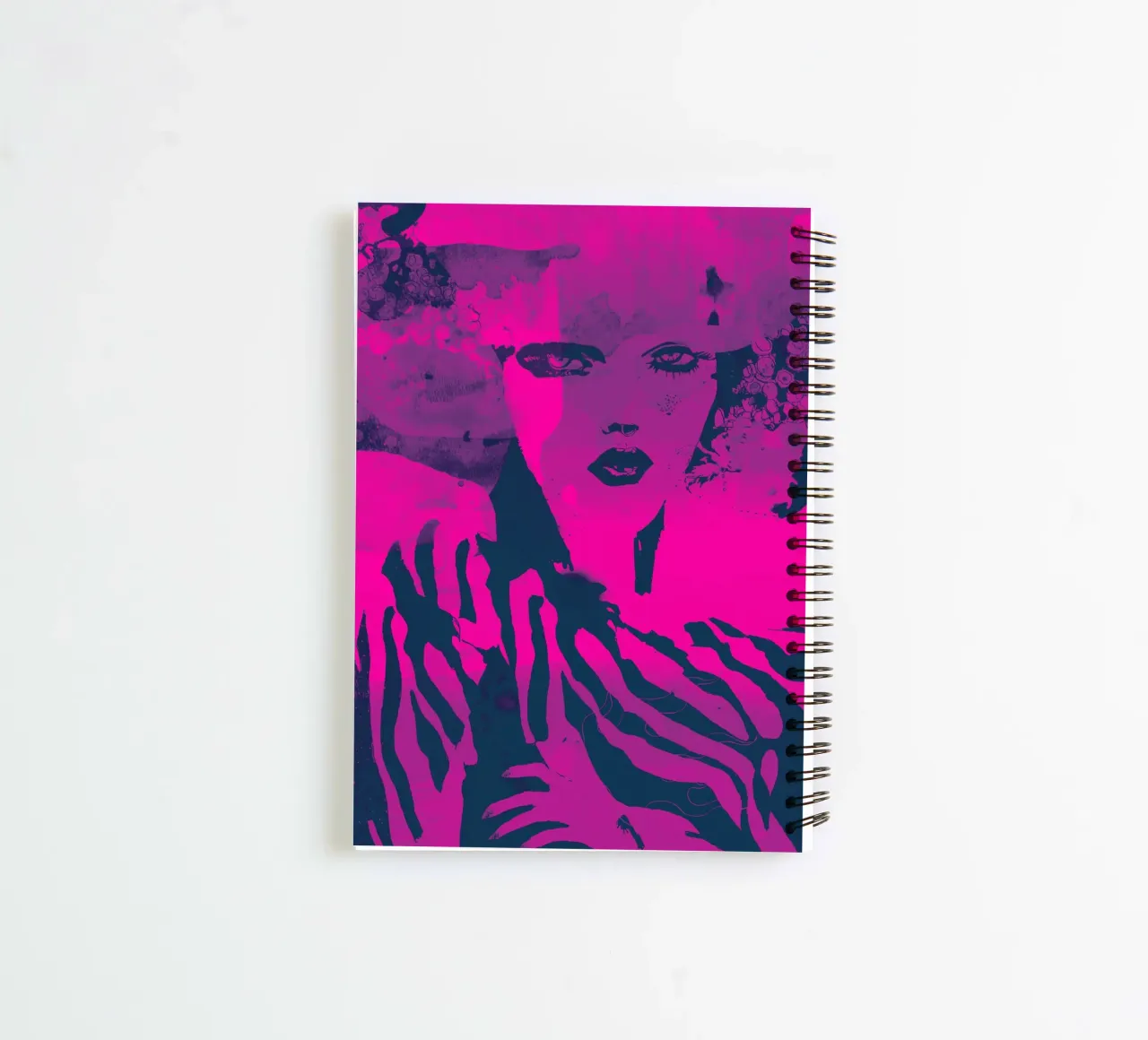 fuchsia spiral notebook by Giulio Iurissevich