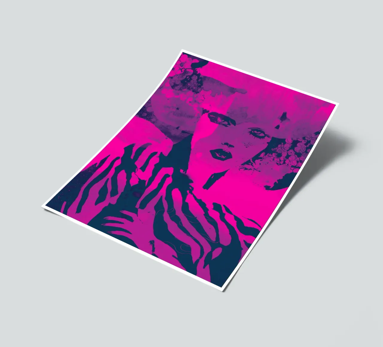 fuchsia sticker sheet by Giulio Iurissevich