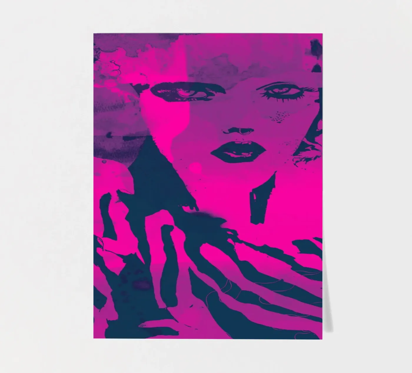 fuchsia sticker sheet by Giulio Iurissevich