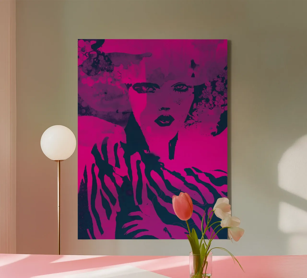fuchsia canvas by Giulio Iurissevich