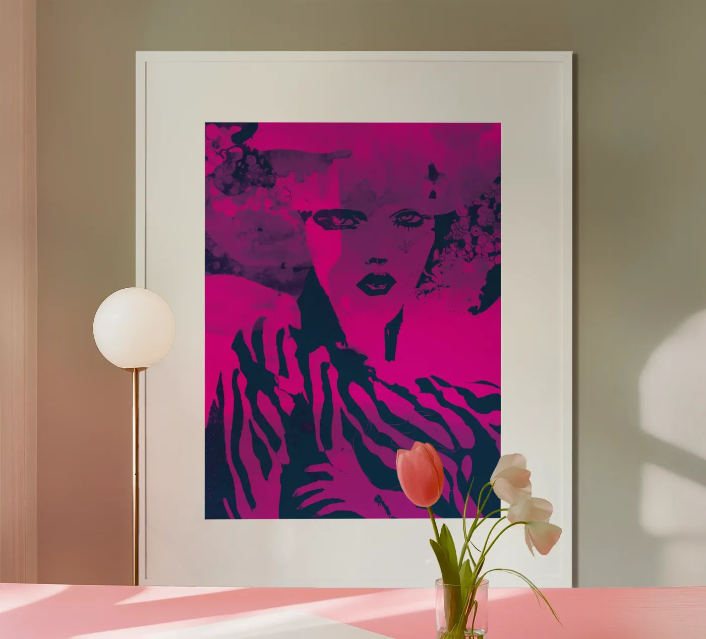 fuchsia poster by Giulio Iurissevich