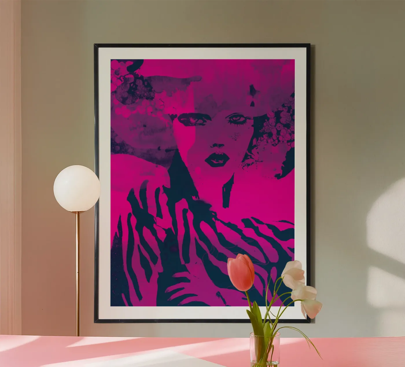 fuchsia poster by Giulio Iurissevich