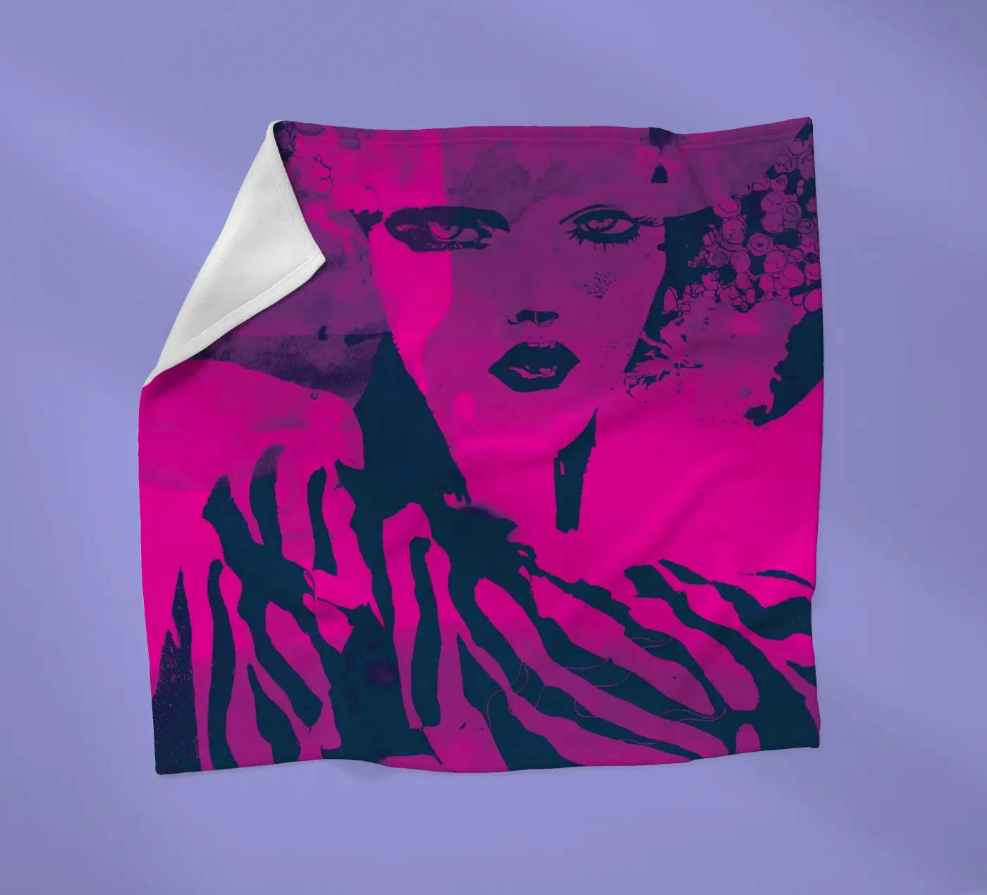 fuchsia fleecedeken van Giulio Iurissevich