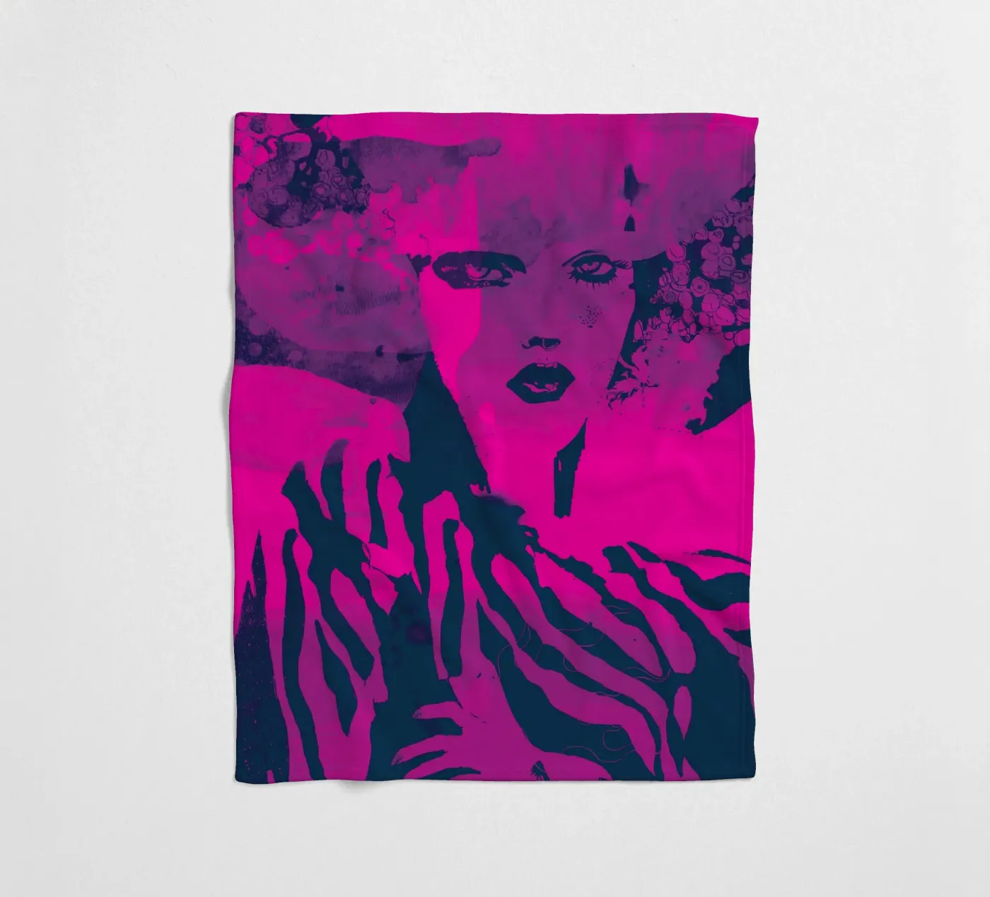 fuchsia fleecedeken van Giulio Iurissevich