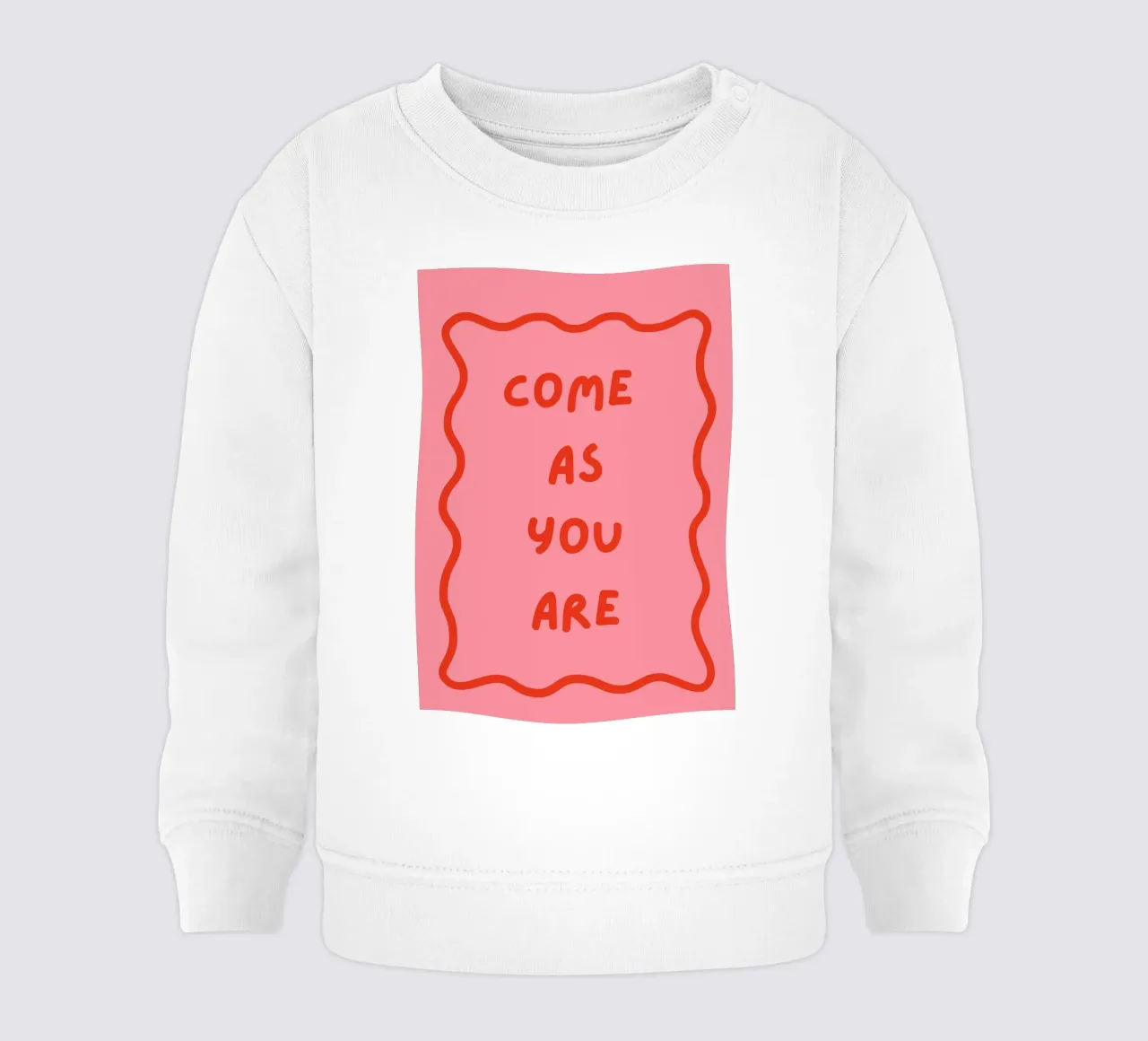 Vieni come sei, retro, citazione felpa neonato da pdigitalprints