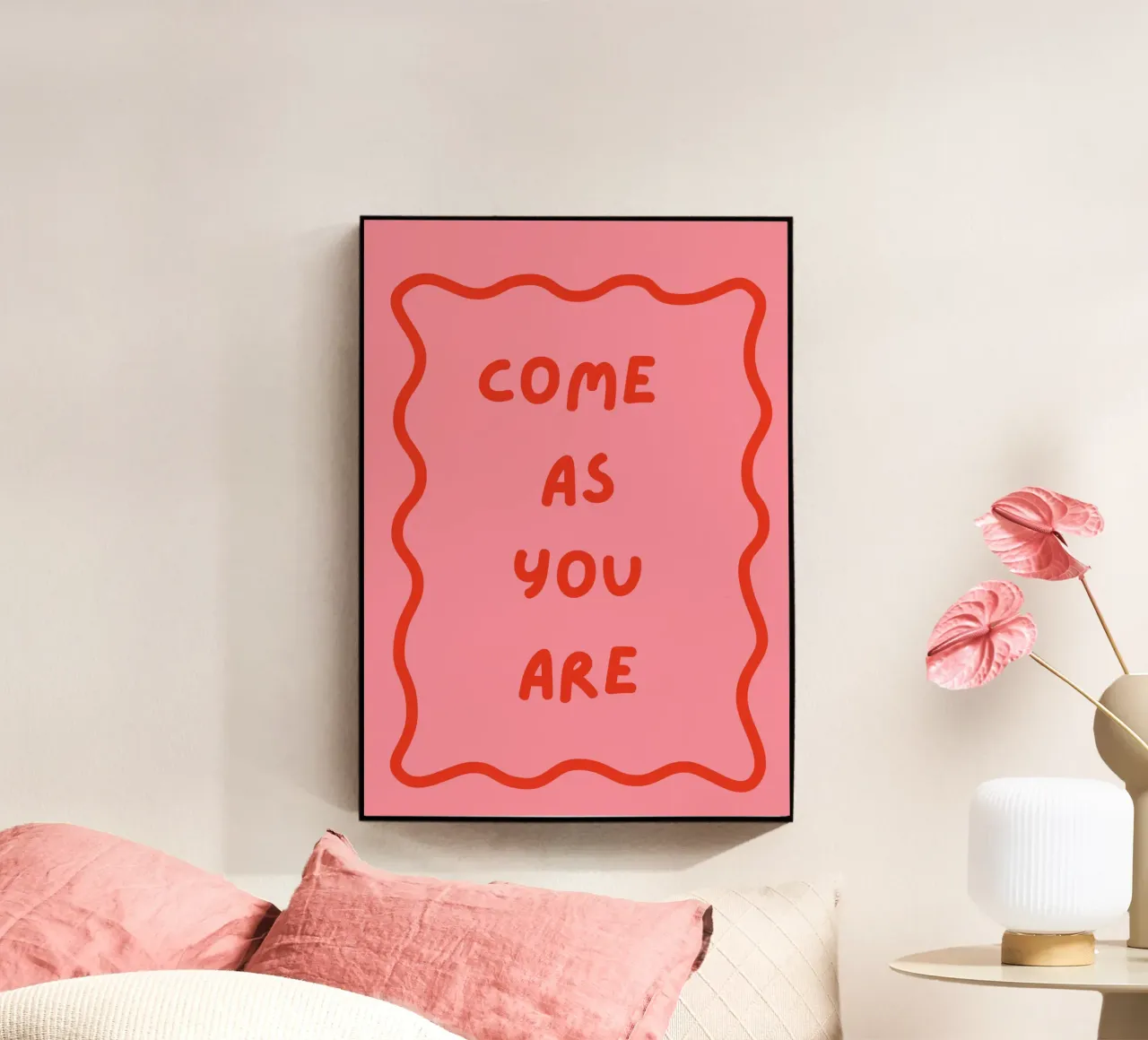 Ven como eres, retro, cita metacrilato de pdigitalprints