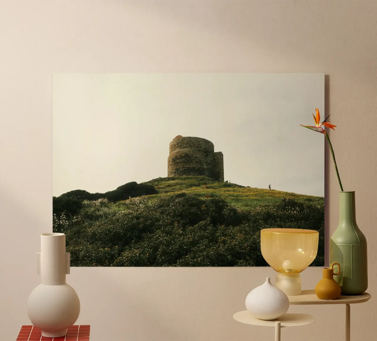 Historic Hilltop Tower in Bloom plexiglass da FujiPrints
