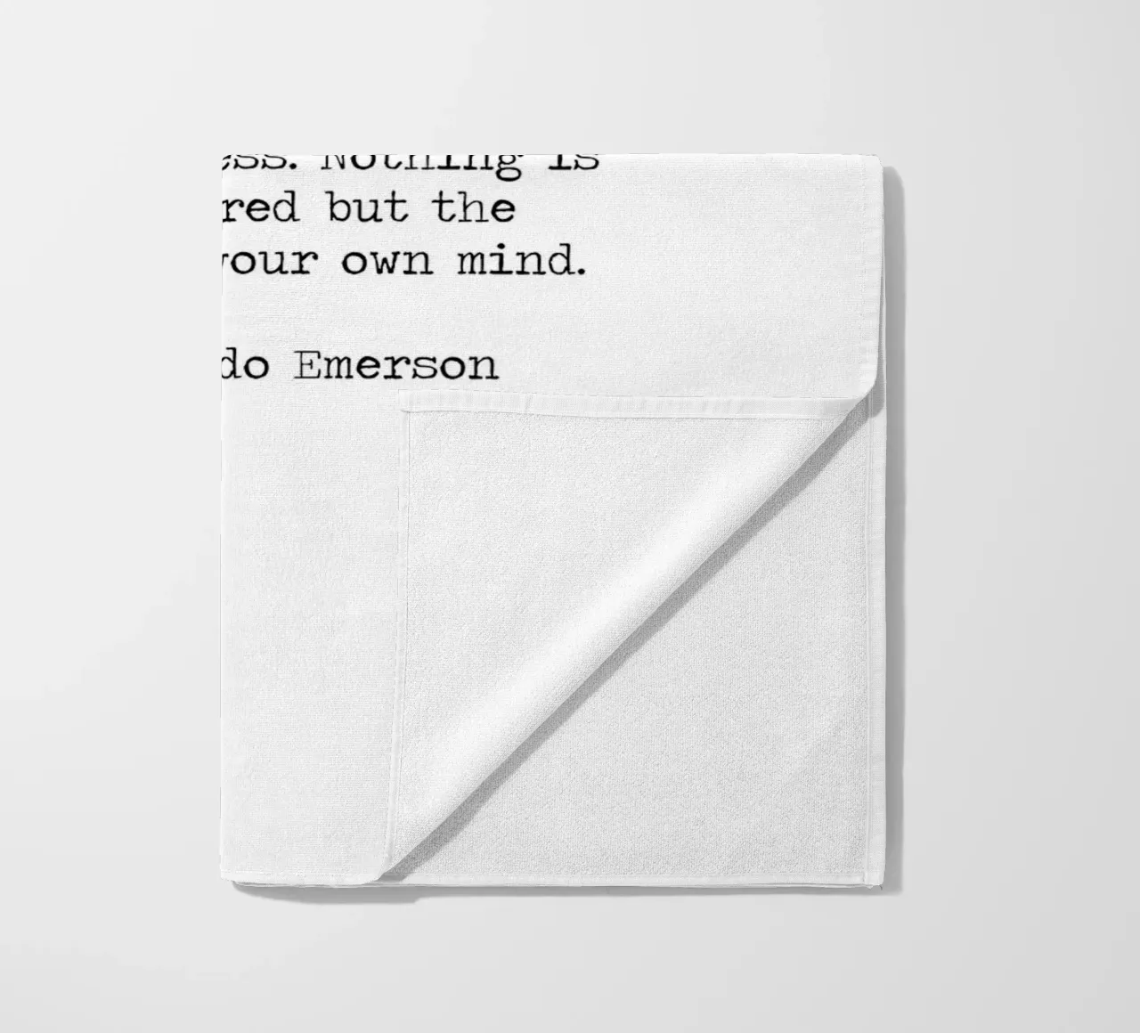 Wees een non-conformist integriteit is heilig, Ralph Waldo Emerson strandhanddoek van Summer Soul Co. - Quotes