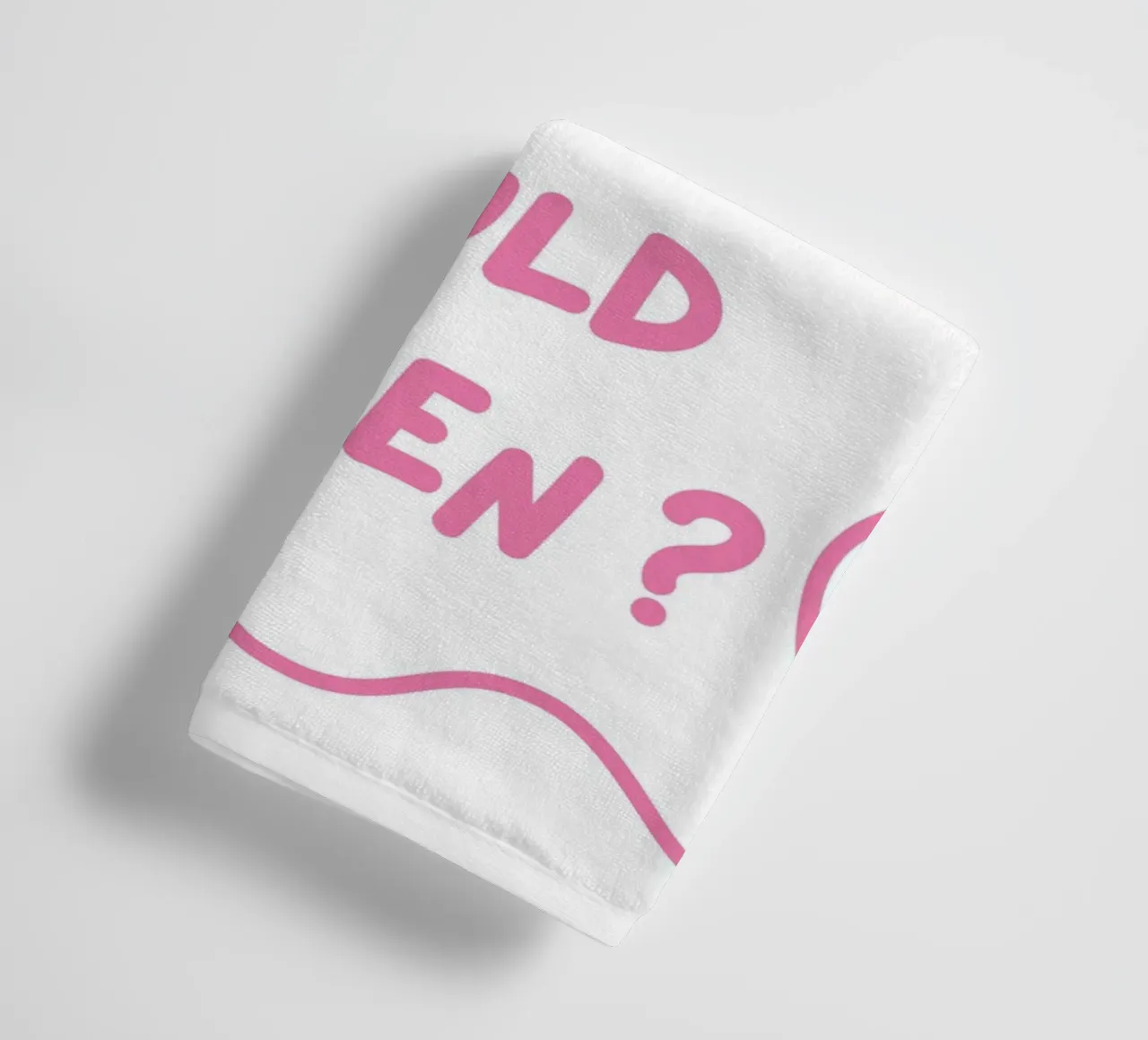 Was ist das Beste, was passieren kann, Typografie, positiv Handtuch von pdigitalprints