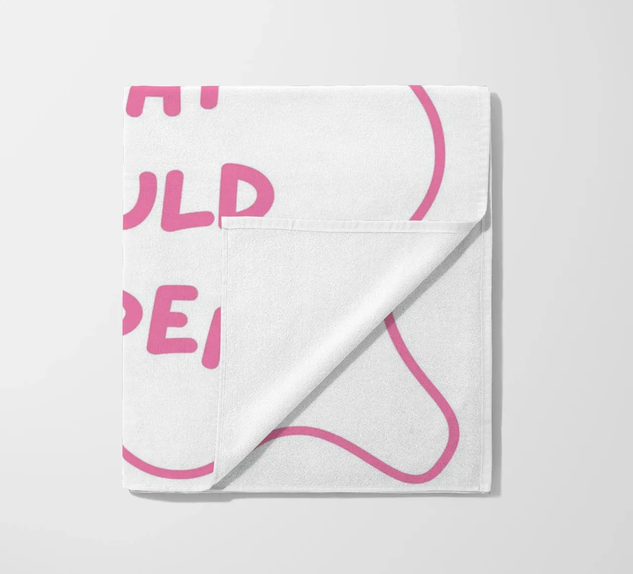 Whats the best that could happen, typography, positive beach towel by pdigitalprints