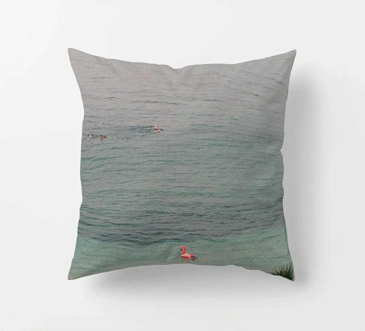 Pink Flamingo Float cuscino da FujiPrints