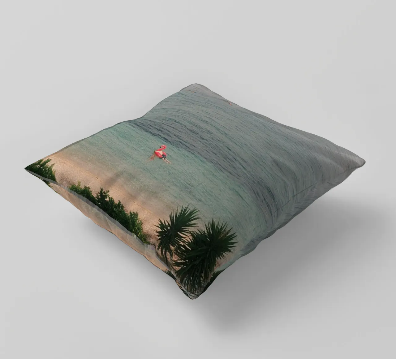 Pink Flamingo Float cuscino da FujiPrints