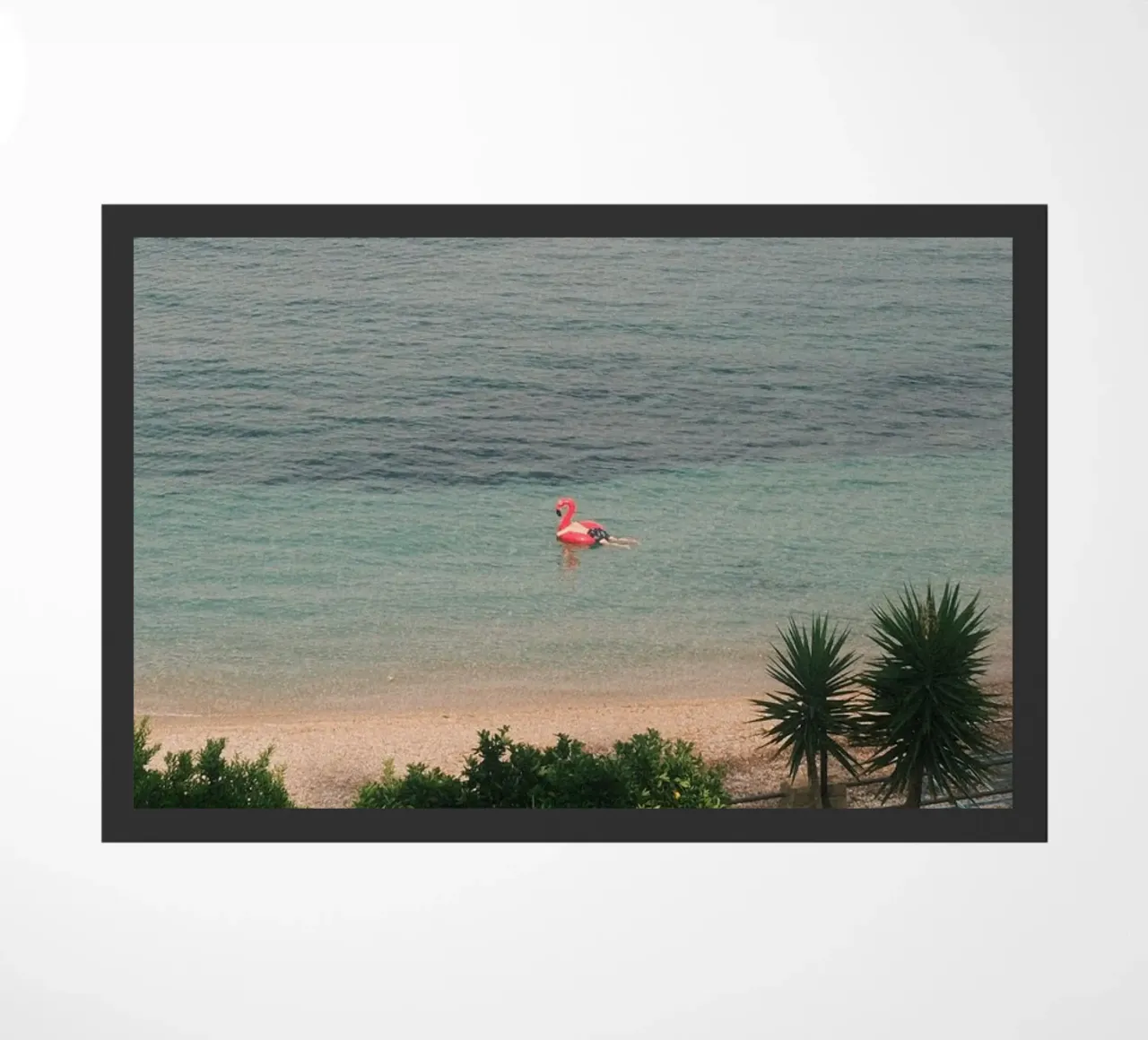 Pink Flamingo Float zerbino da FujiPrints