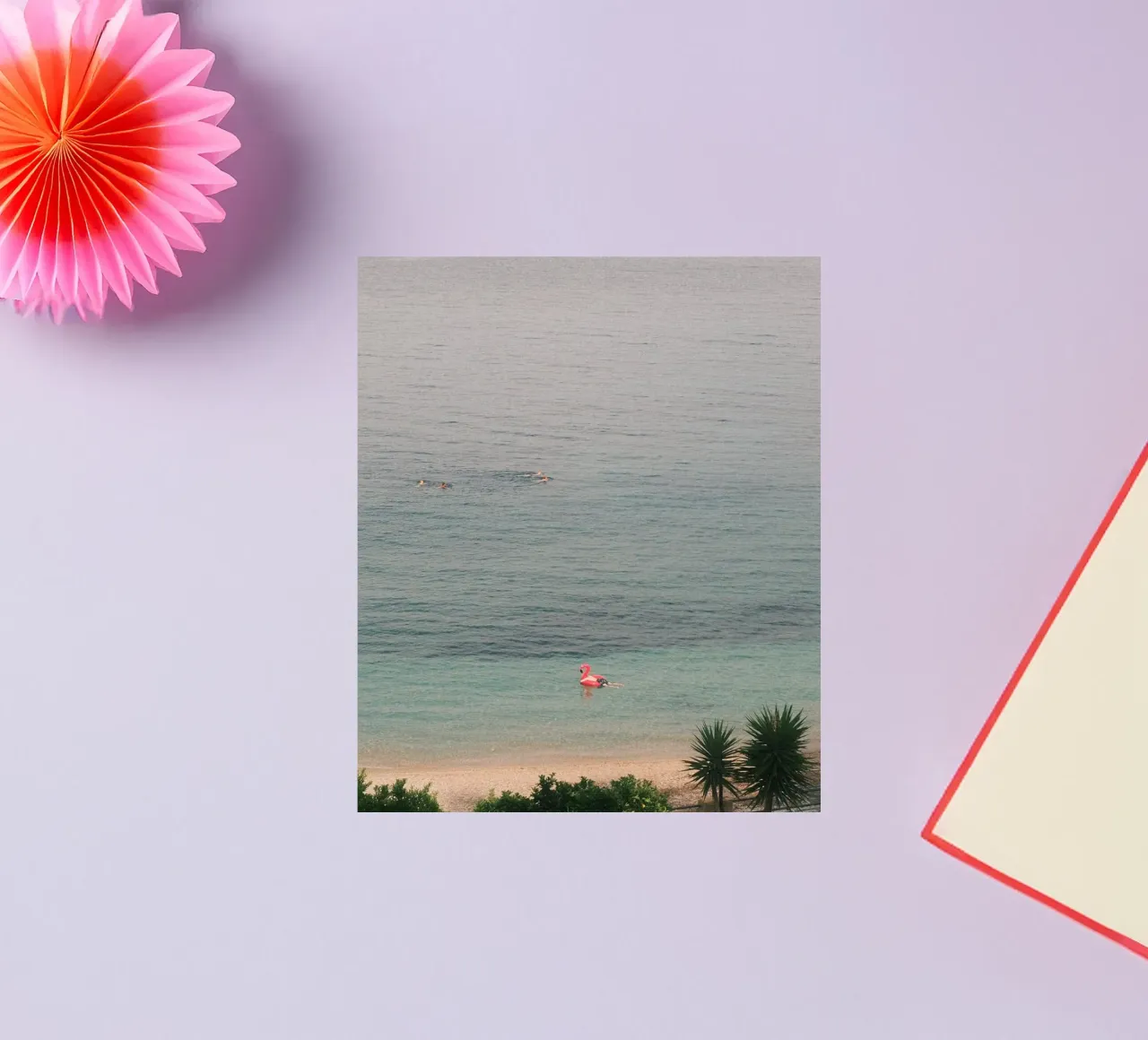 Pink Flamingo Float adesivo da FujiPrints