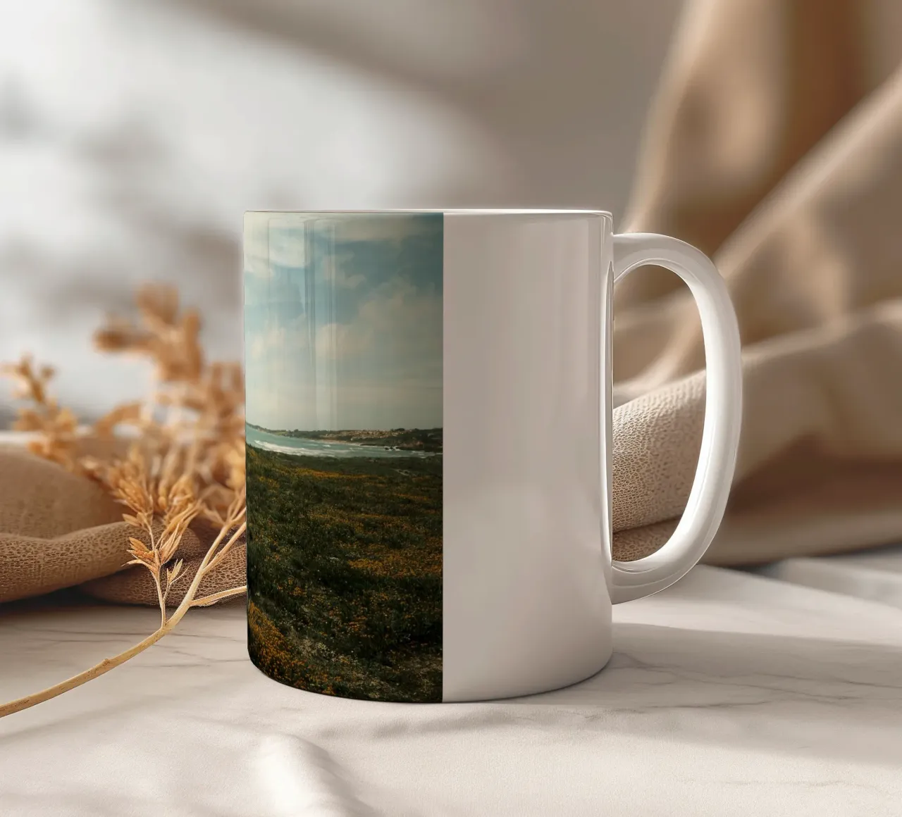 Golden Fields tazza in ceramica da FujiPrints
