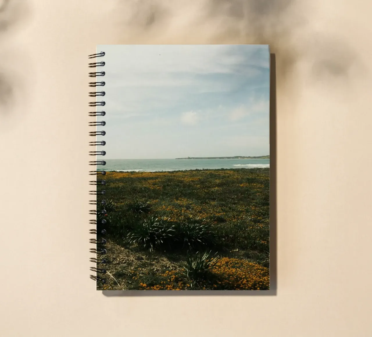 Golden Fields spiral notebook by FujiPrints