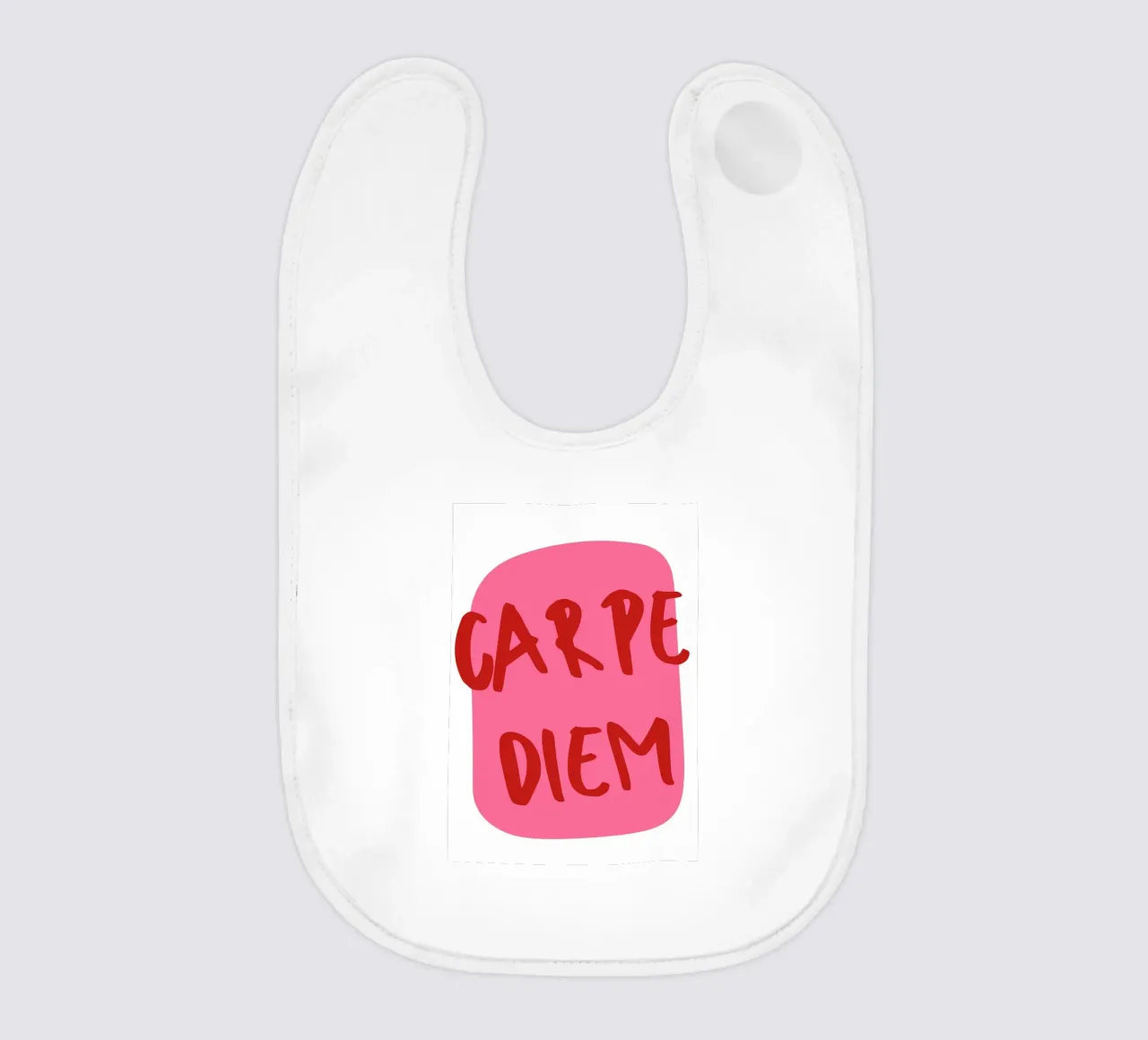 Carpe Diem, Tipografia, Citazione bavaglino da pdigitalprints