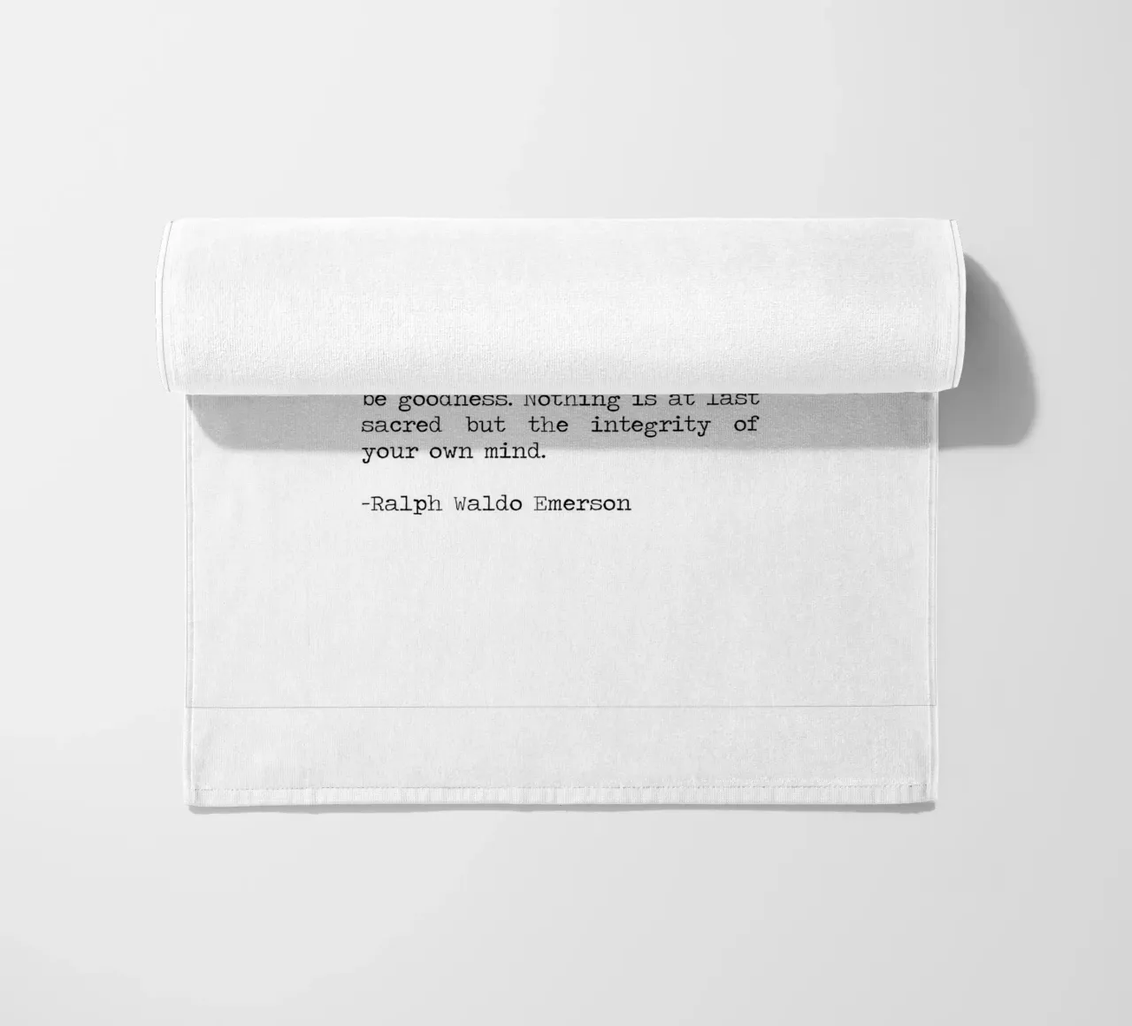 Siate anticonformisti L'integrità è sacra, Ralph Waldo Emerson telo mare da Summer Soul Co. - Quotes