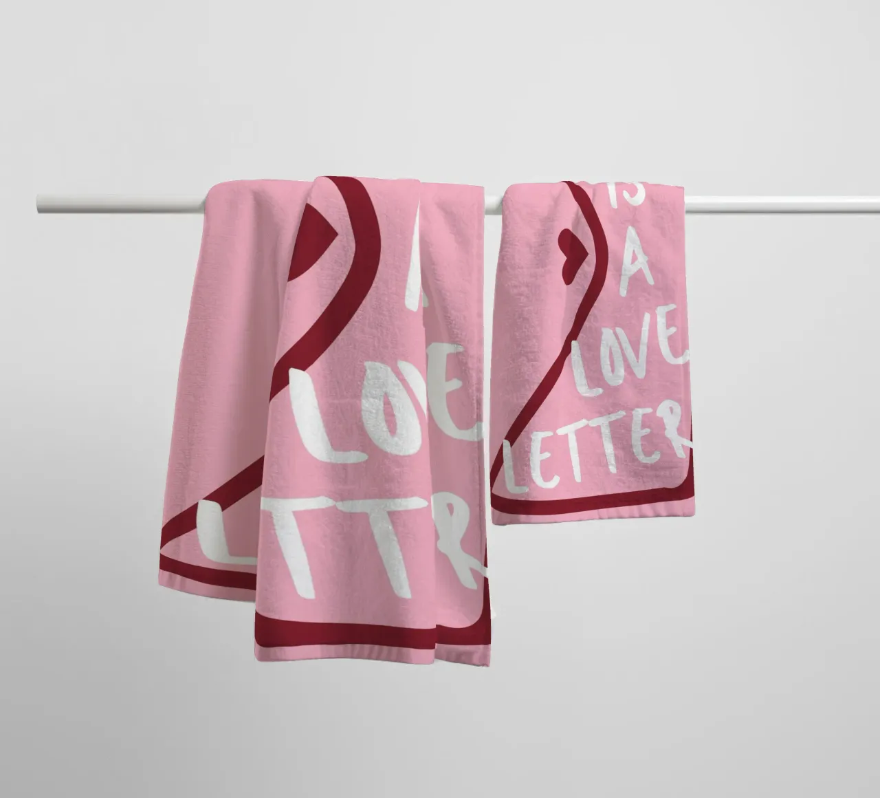 This is a Love Letter, Valentines day towel by pdigitalprints