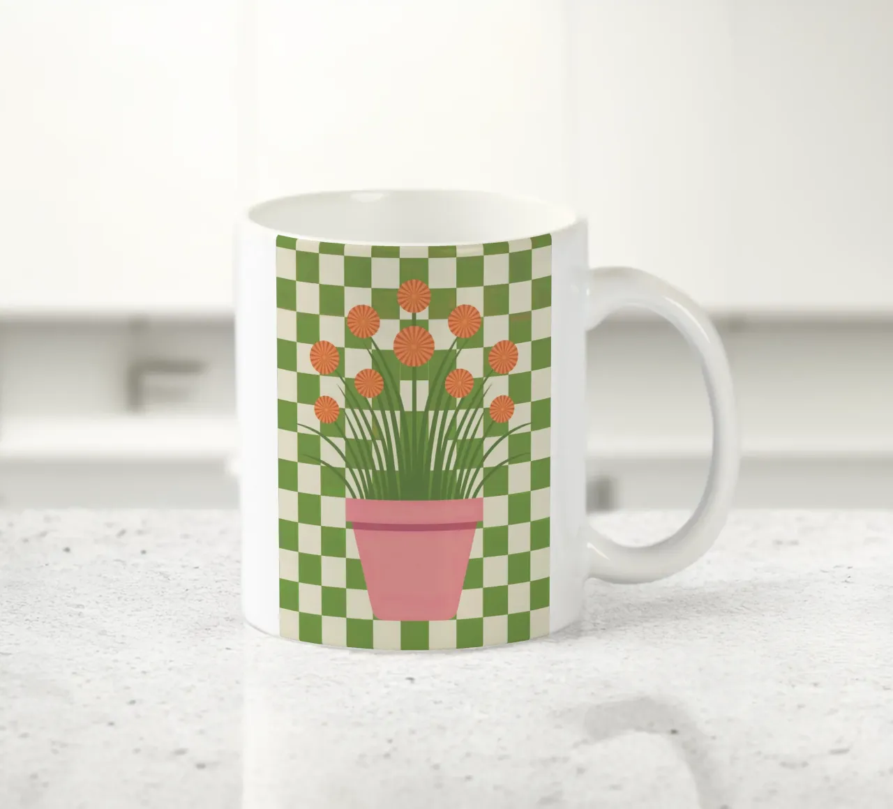 Fiori in vaso tazza in ceramica da logic
