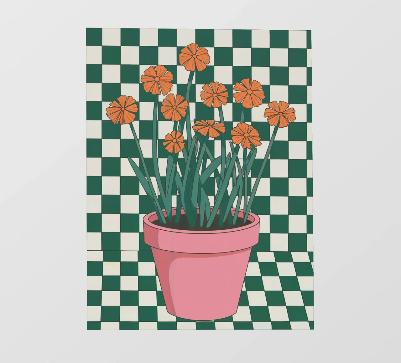 Fiore in vaso telo in pvc da logic
