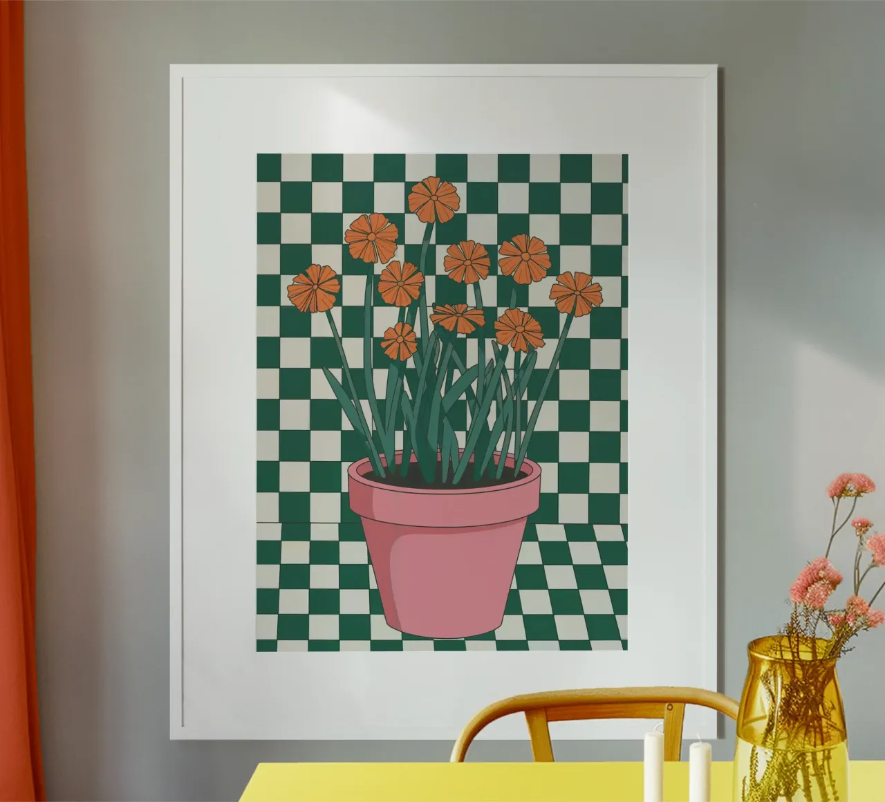 Fiore in vaso carta hahnemühle da logic
