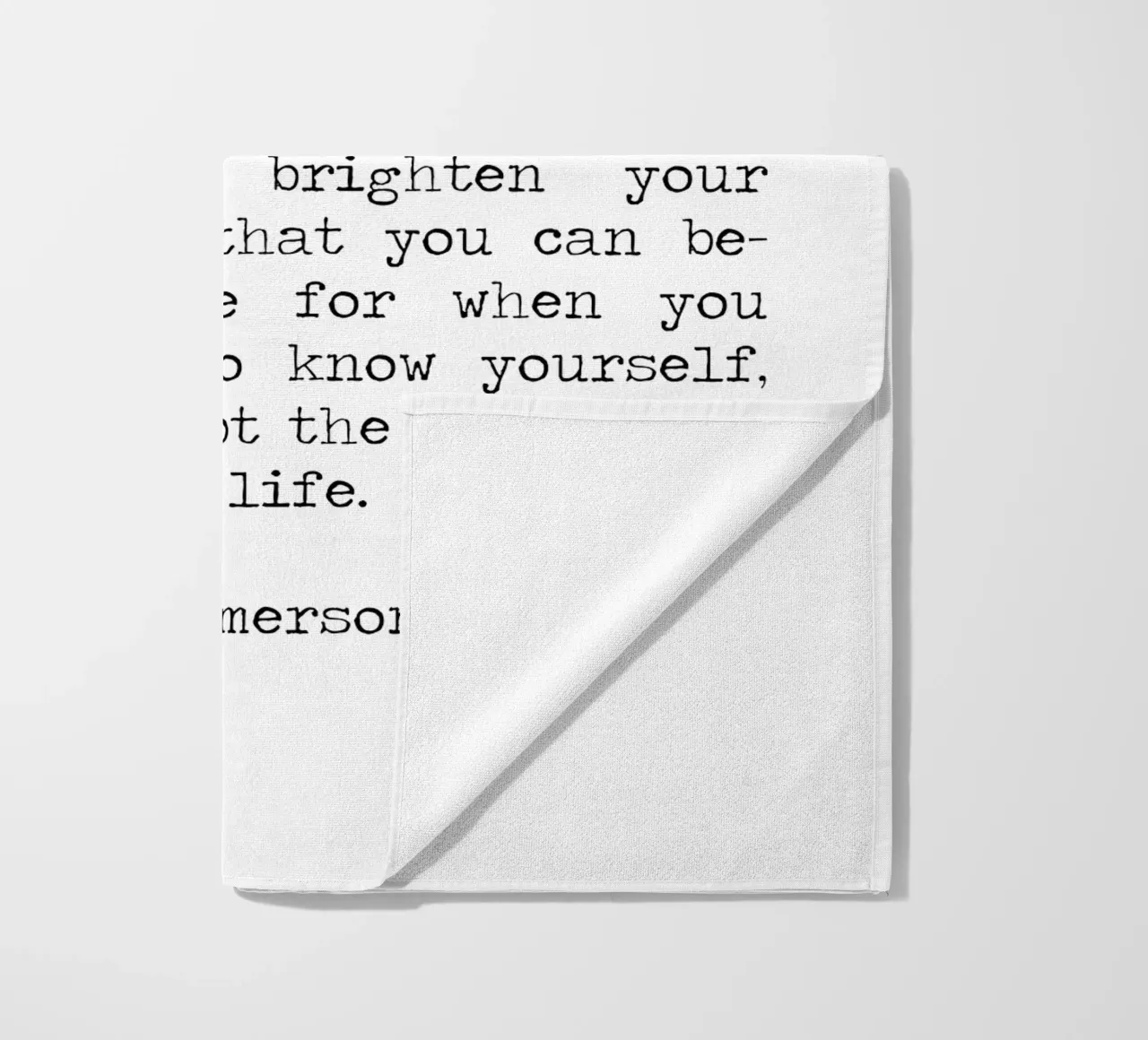 Questo è il mio augurio per voi, sorrisi di conforto, Ralph Waldo Emerson telo mare da Summer Soul Co. - Quotes