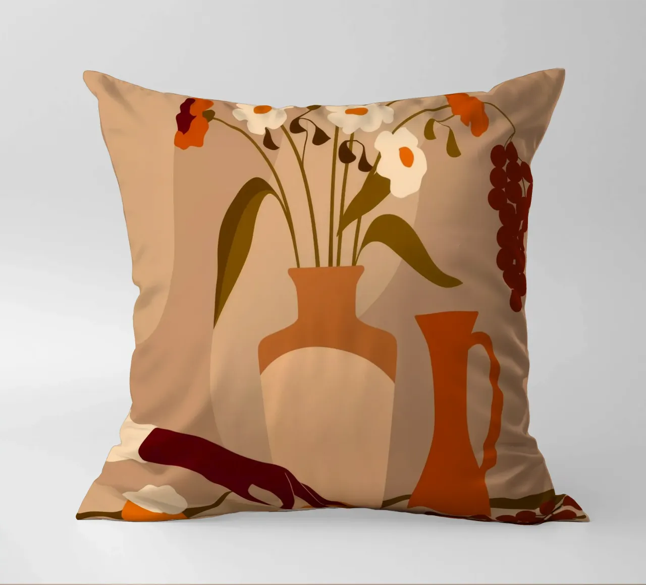 Autumn Harvest decorative cushion by Artie Shifa