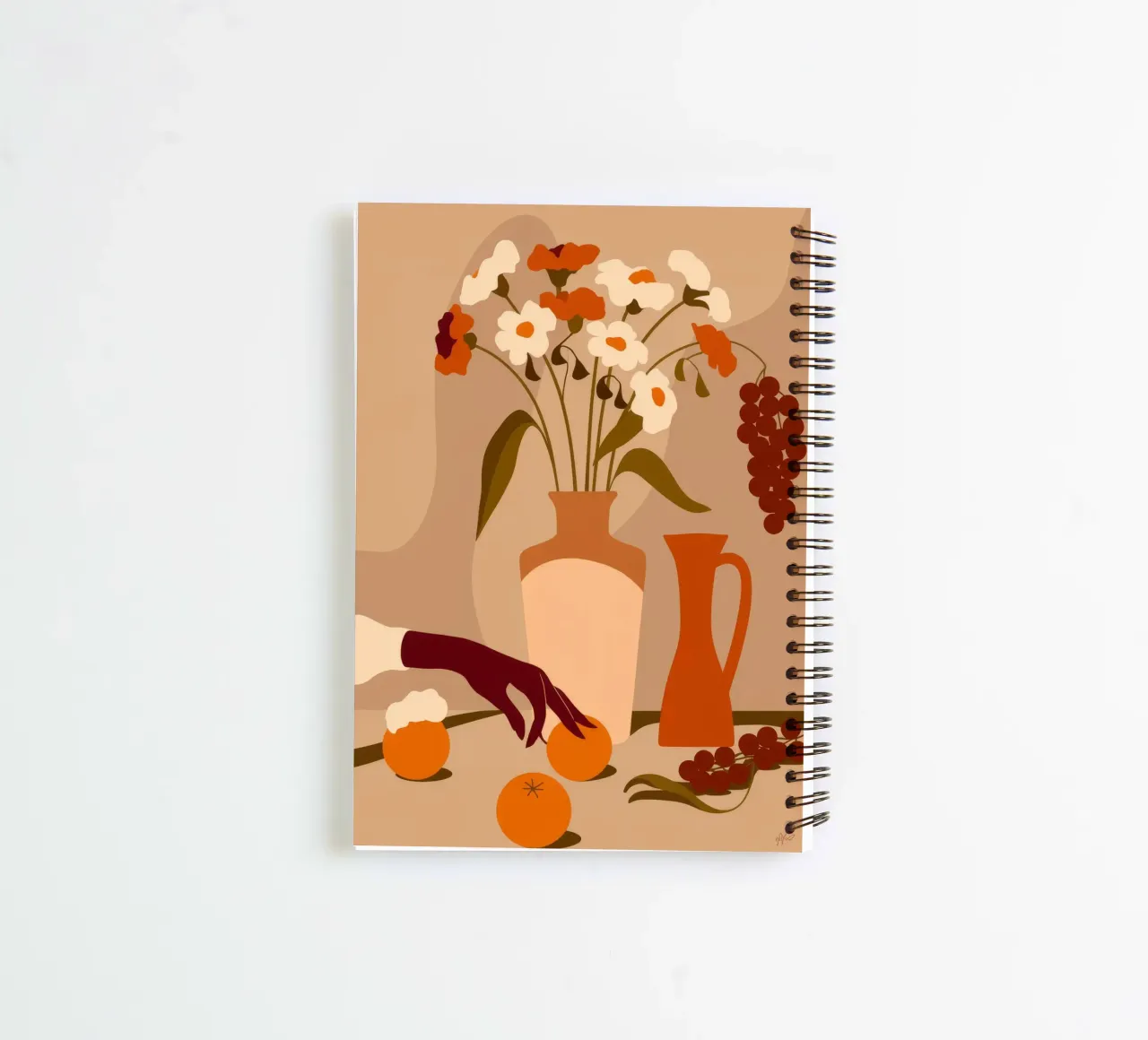 Autumn Harvest spiral notebook by Artie Shifa