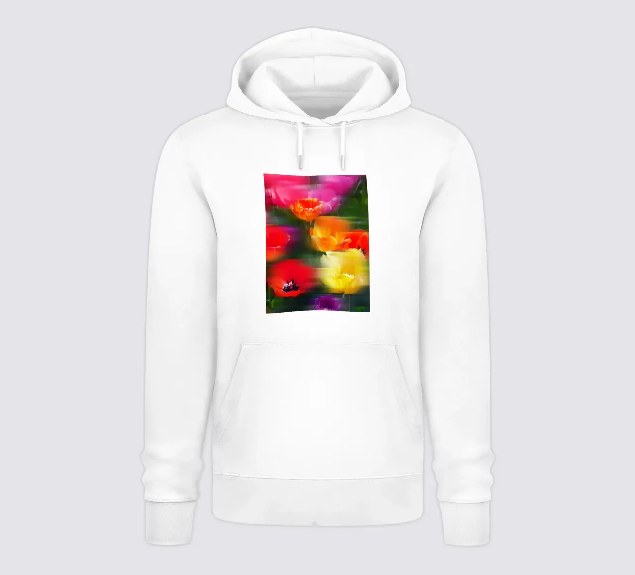 Fiori vibranti in movimento felpa con cappuccio da Dagmar Pels