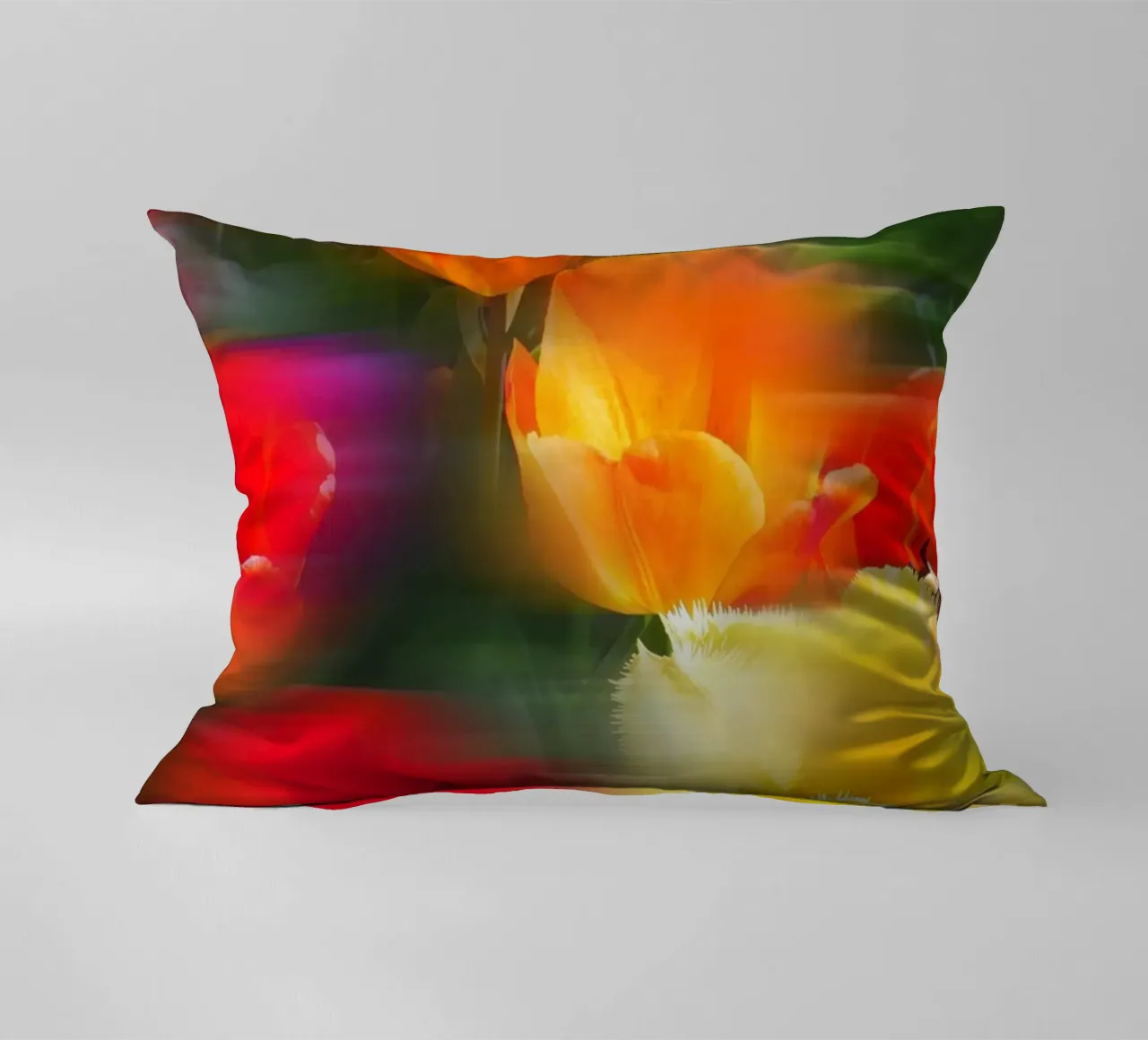 Fiori vibranti in movimento cuscino da Dagmar Pels