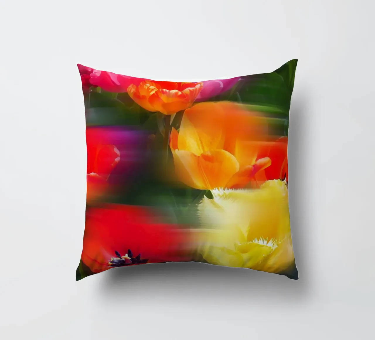 Fiori vibranti in movimento cuscino da Dagmar Pels
