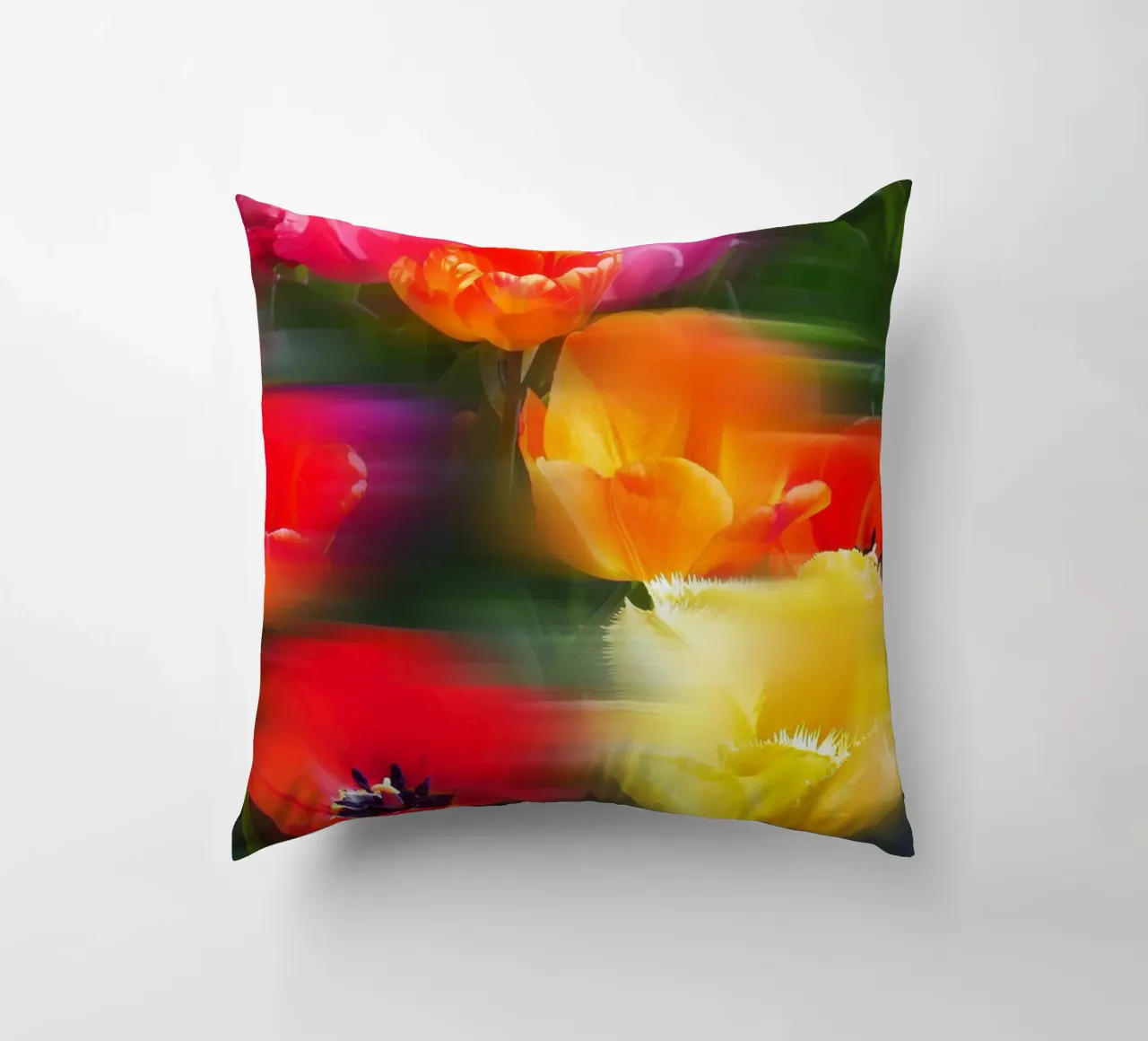 Fiori vibranti in movimento cuscino da Dagmar Pels