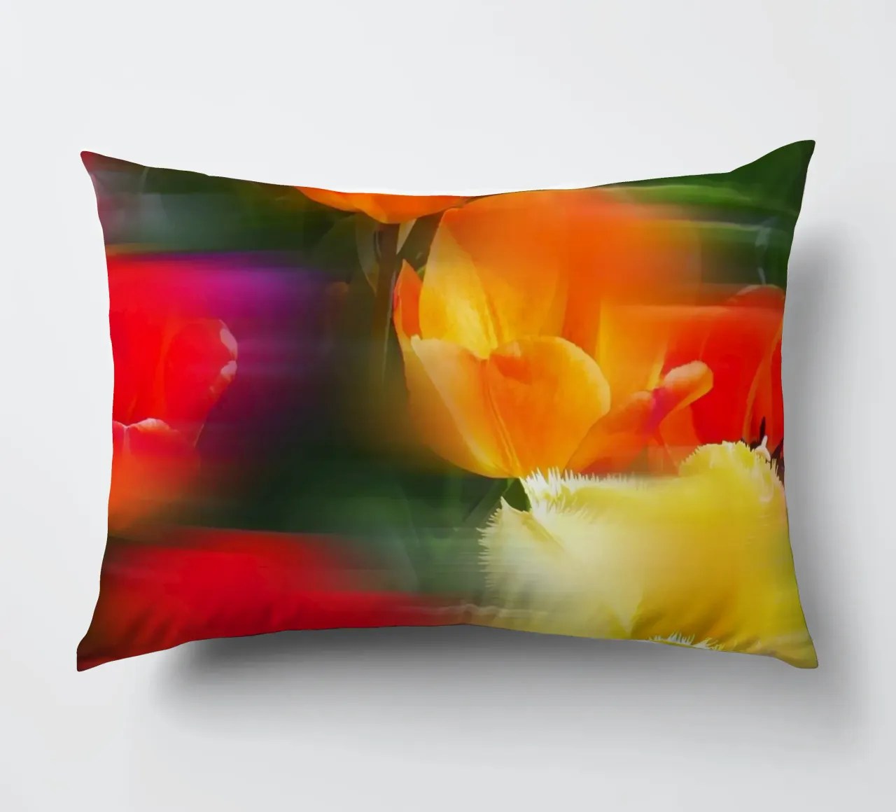 Fiori vibranti in movimento cuscino da Dagmar Pels