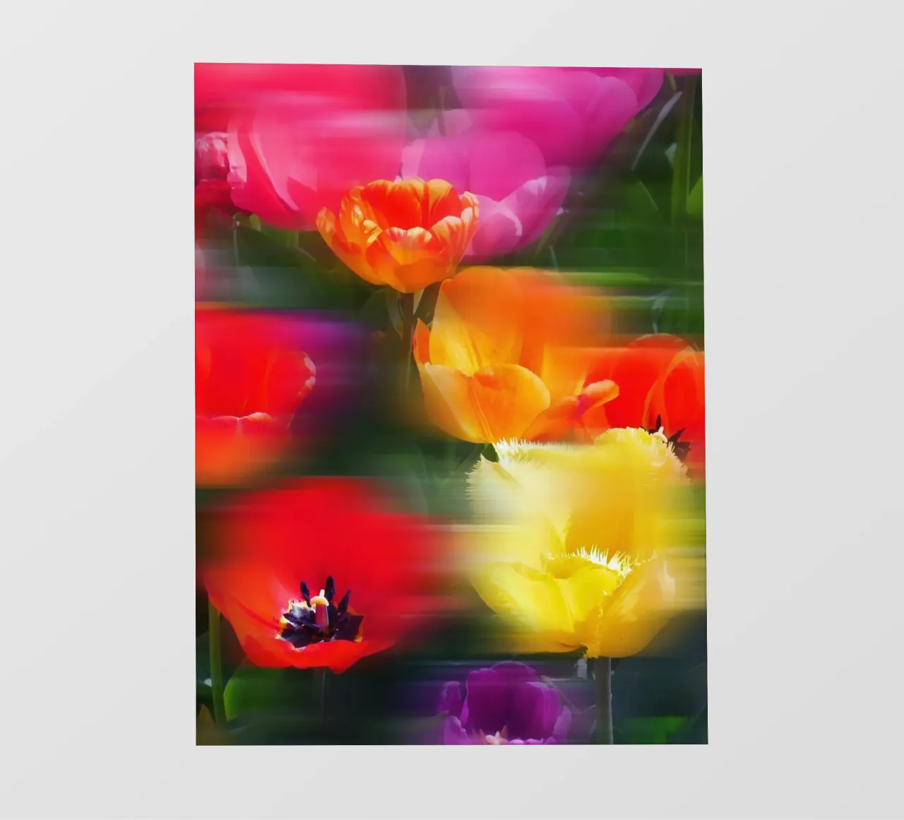 Fiori vibranti in movimento telo in pvc da Dagmar Pels