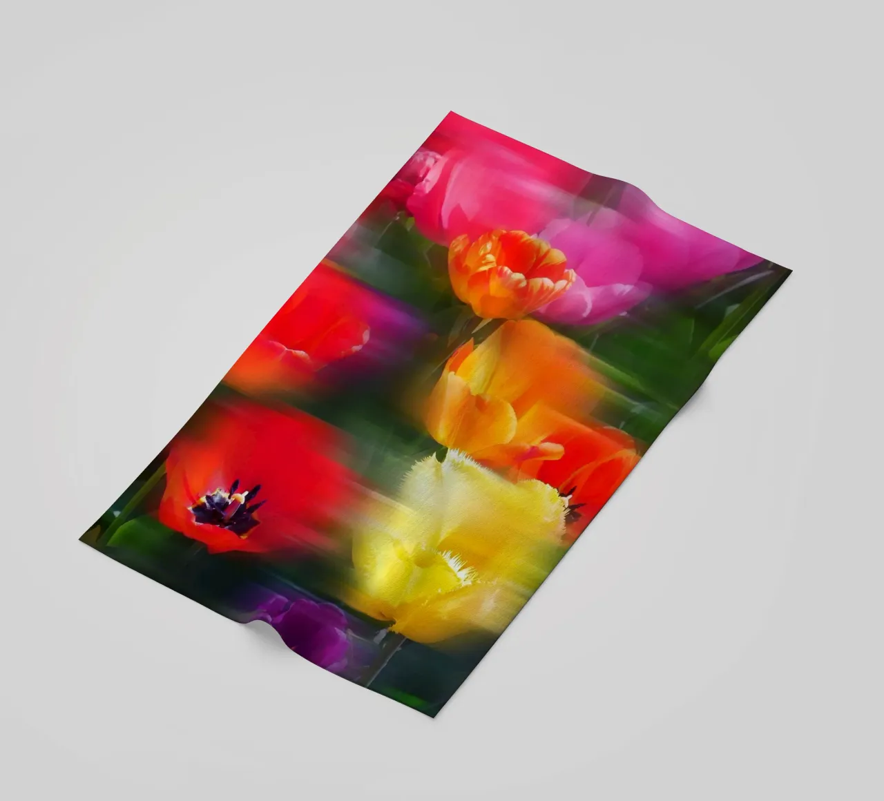 Fiori vibranti in movimento telo mare da Dagmar Pels