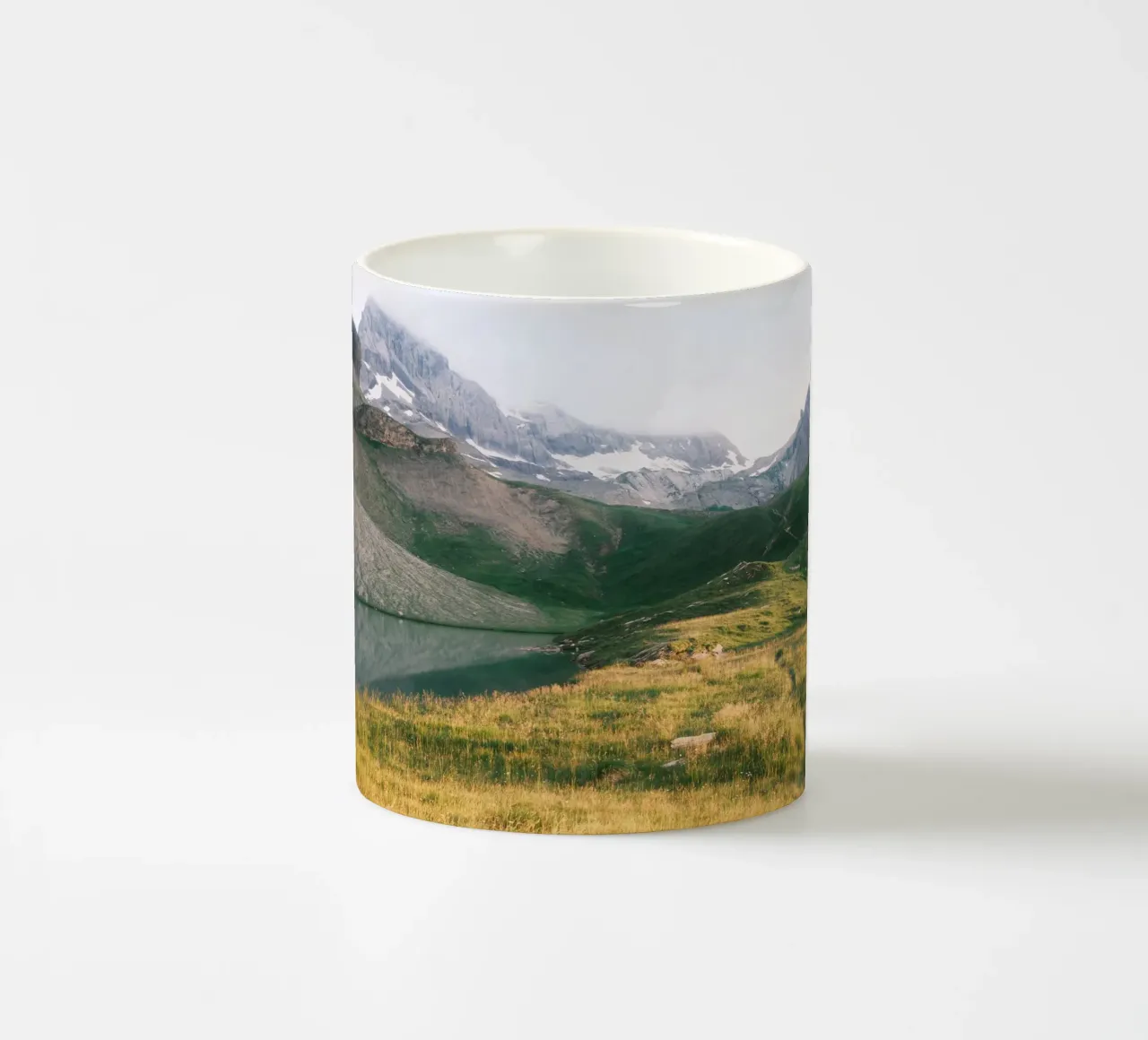 Mountain Lake Reflection tazza in ceramica da FujiSwiss