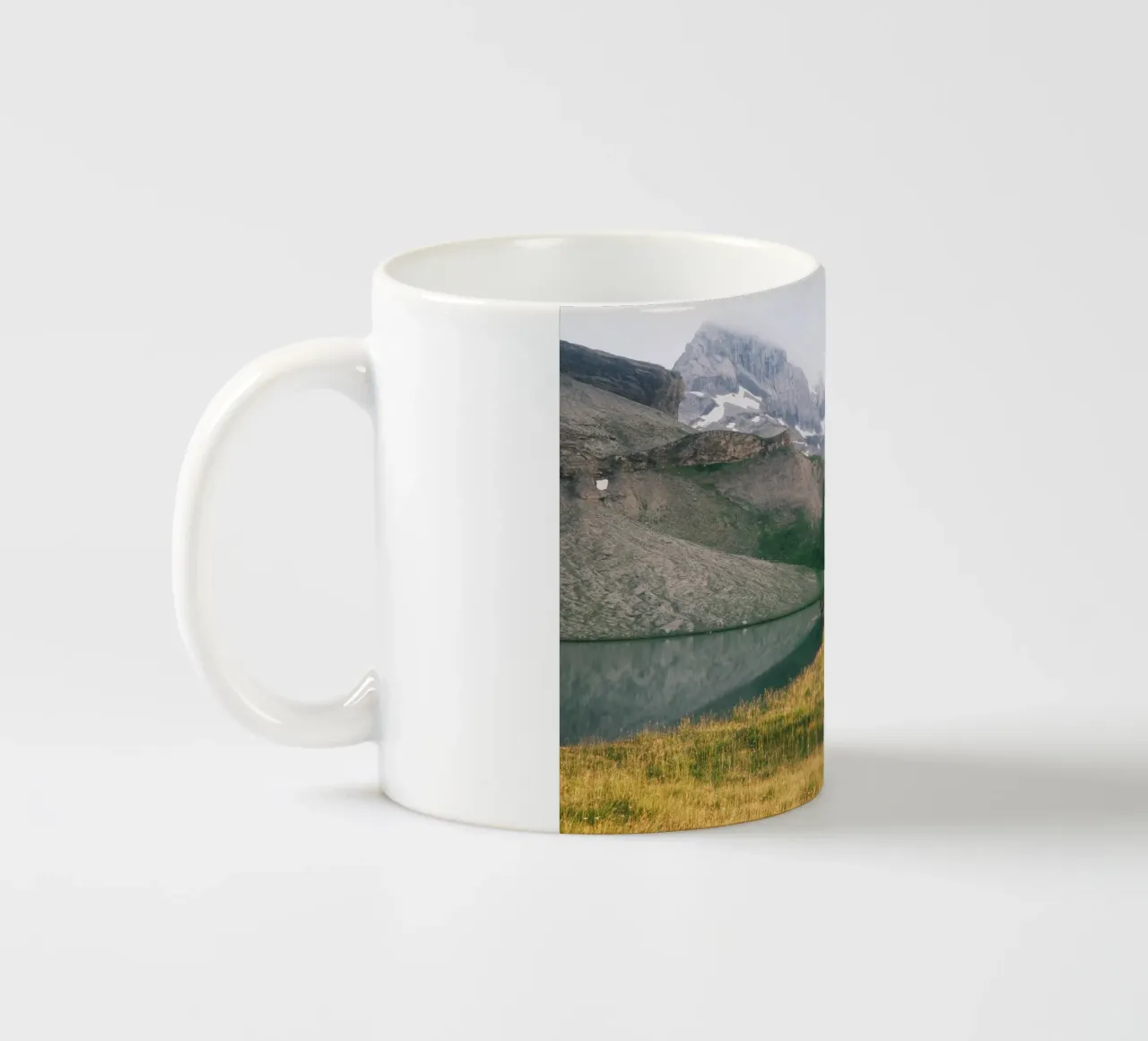 Mountain Lake Reflection tazza in ceramica da FujiSwiss